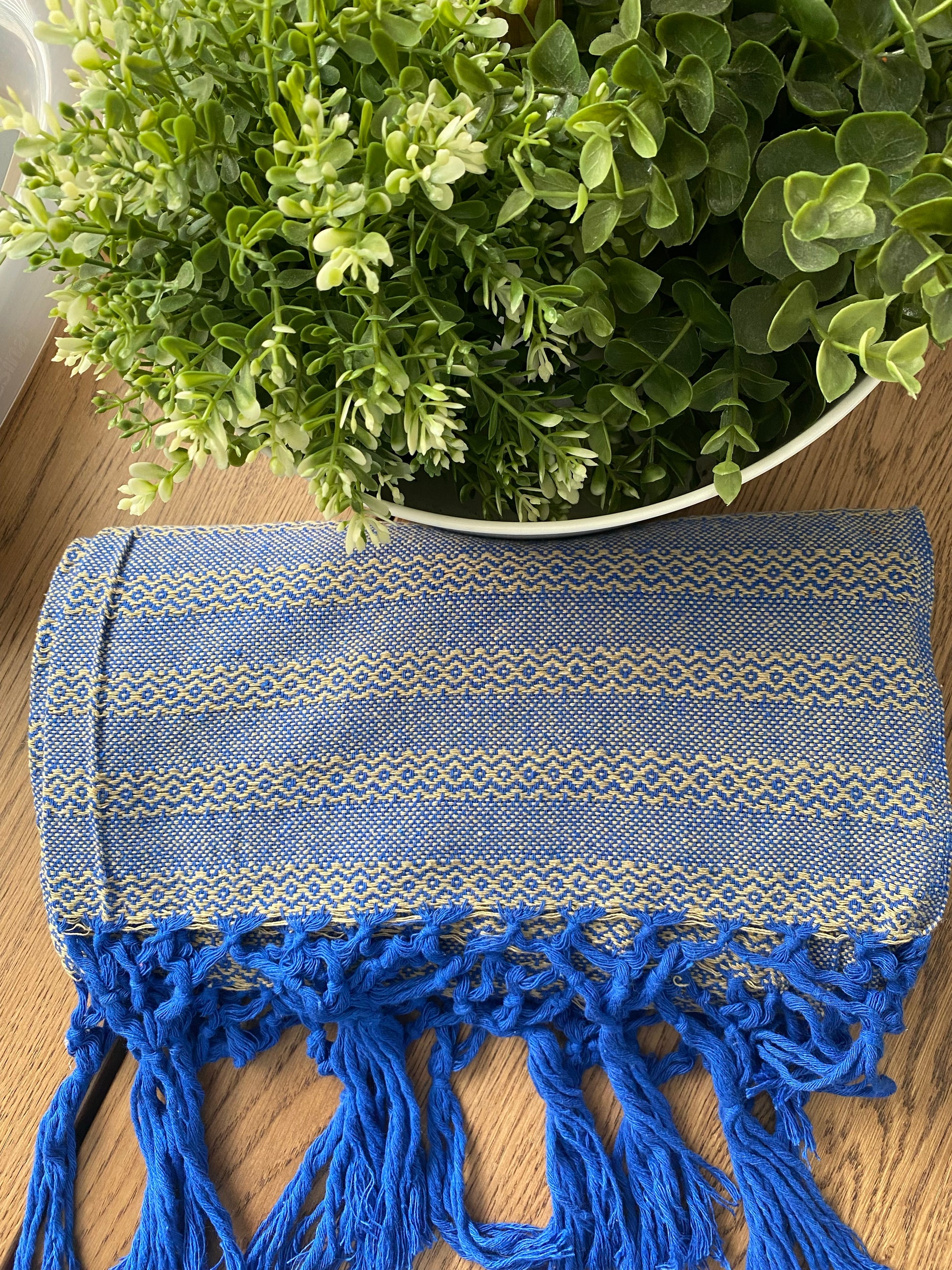 Mexican Rebozo Shawl - Peaceful Thinking - Lola My Love