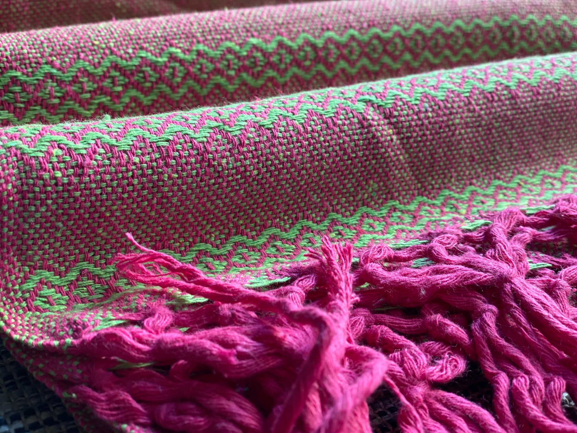 Mexican Rebozo Shawl - Strawberry Lemonade - Rebozo Shop Lola My Love