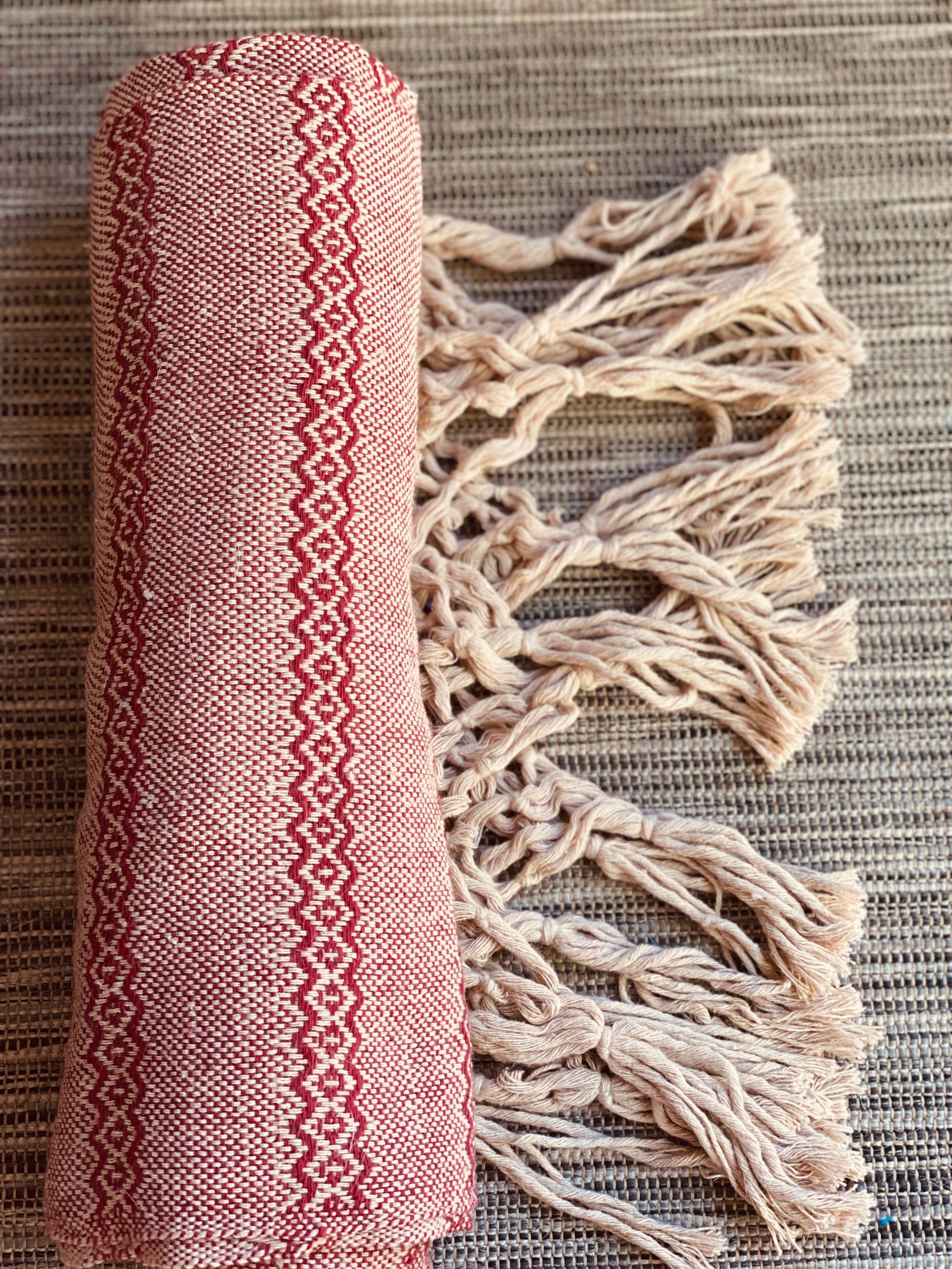 Mexican Rebozo Shawl - Terracota Yute Mexicano - Rebozo Shop Lola My Love