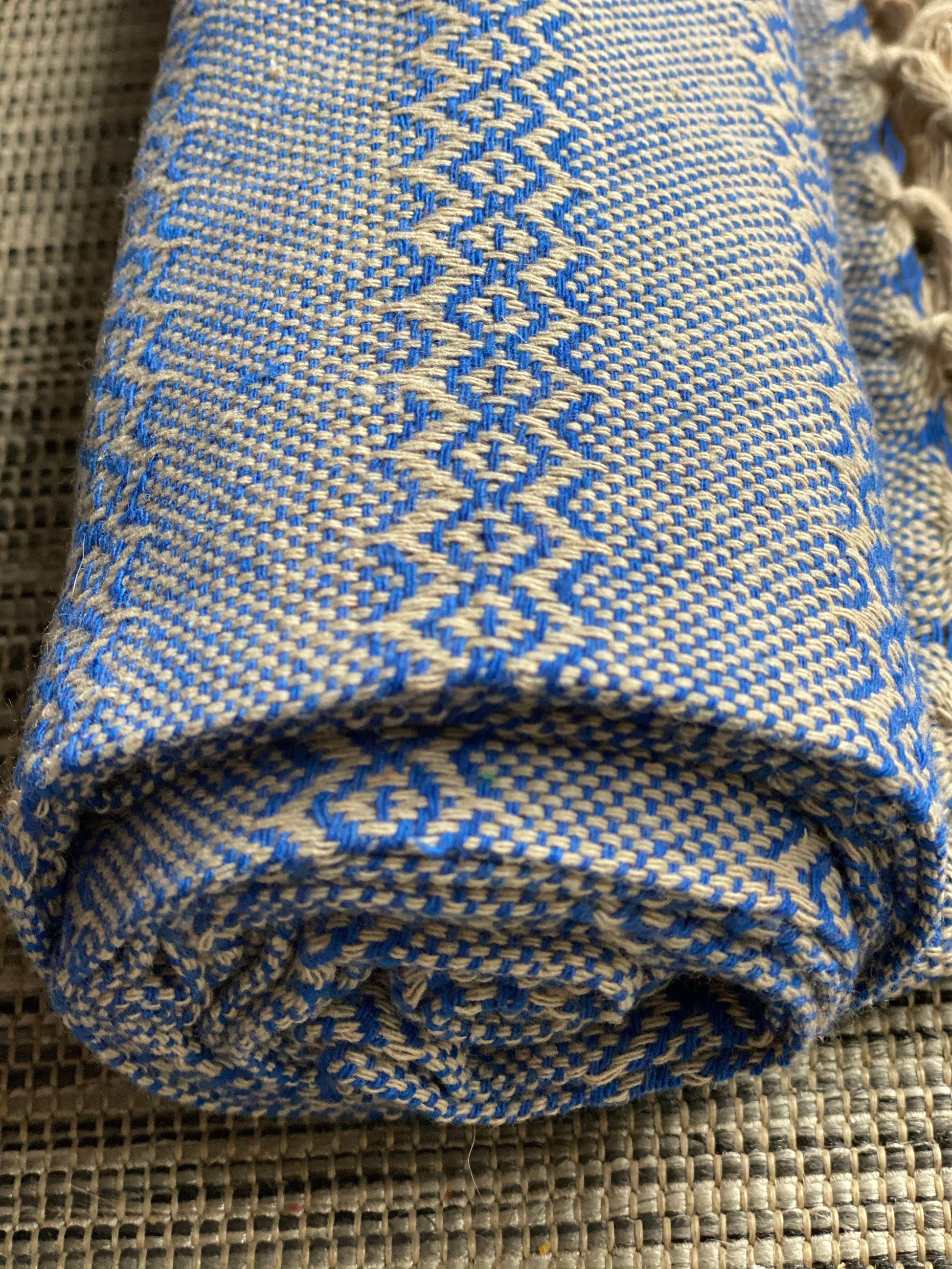 Mexican Rebozo Shawl - Blue Yute Mexicano - Rebozo Shop Lola My Love