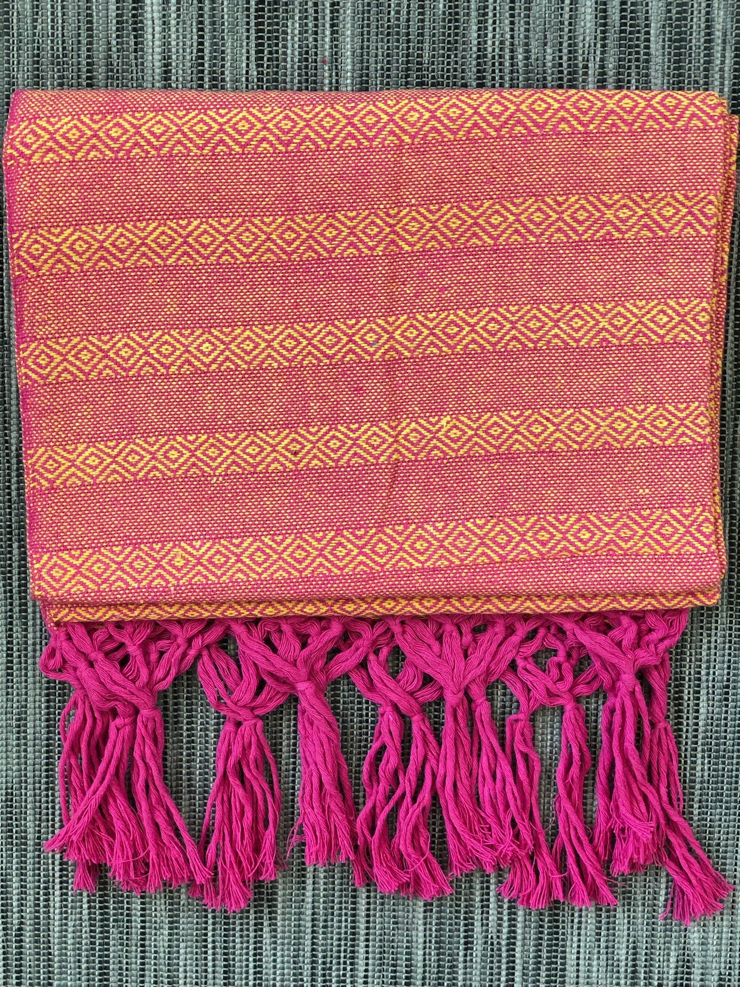 Mexican Rebozo Shawl - Pink Lotus - Lola My Love