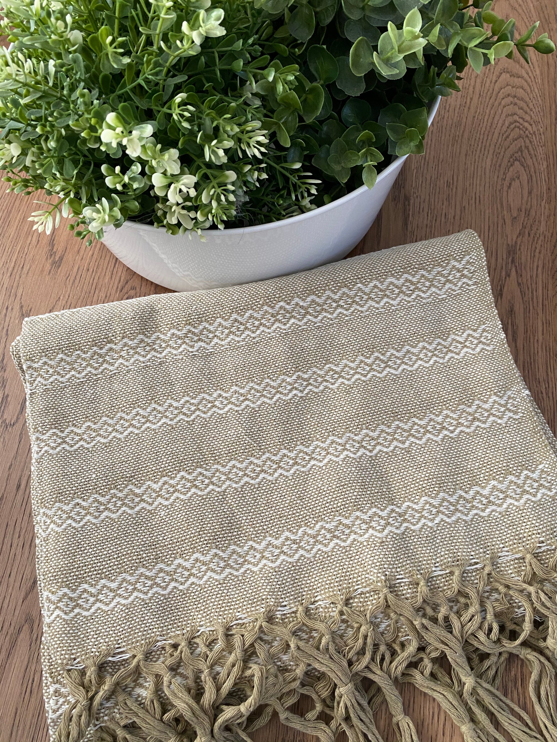 Mexican Rebozo Shawl - White Olives - Rebozo Shop Lola My Love