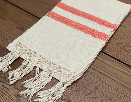 Mexican Motif Rebozo Shawl - White Sunrise Rebozo Shop Lola My Love