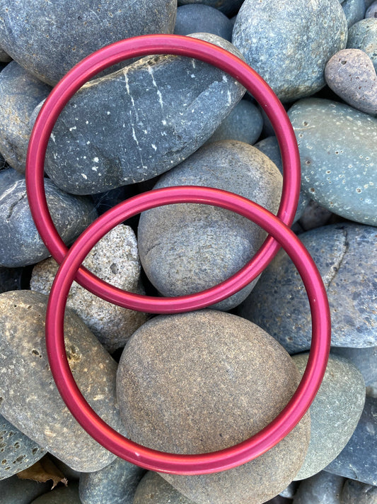 Large Aluminum Sling Ring - Dark Pink  Rebozo Shop Lola My Love