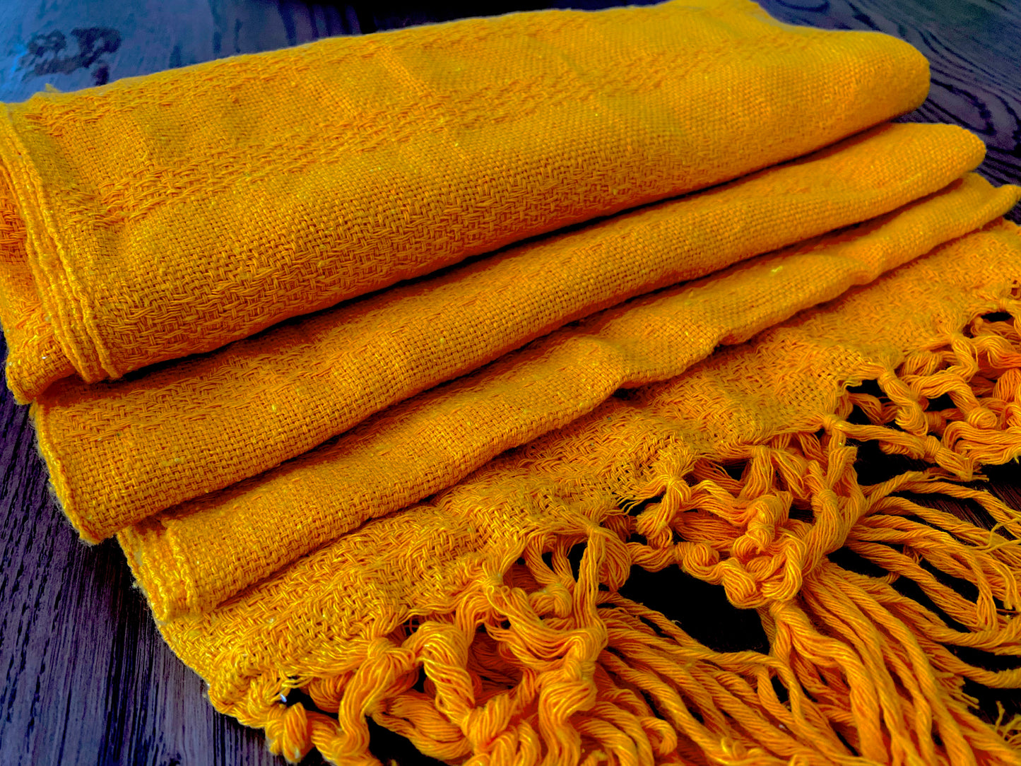 Mexican Cotton Rebozo & Baby Wrap - Honey Mustard