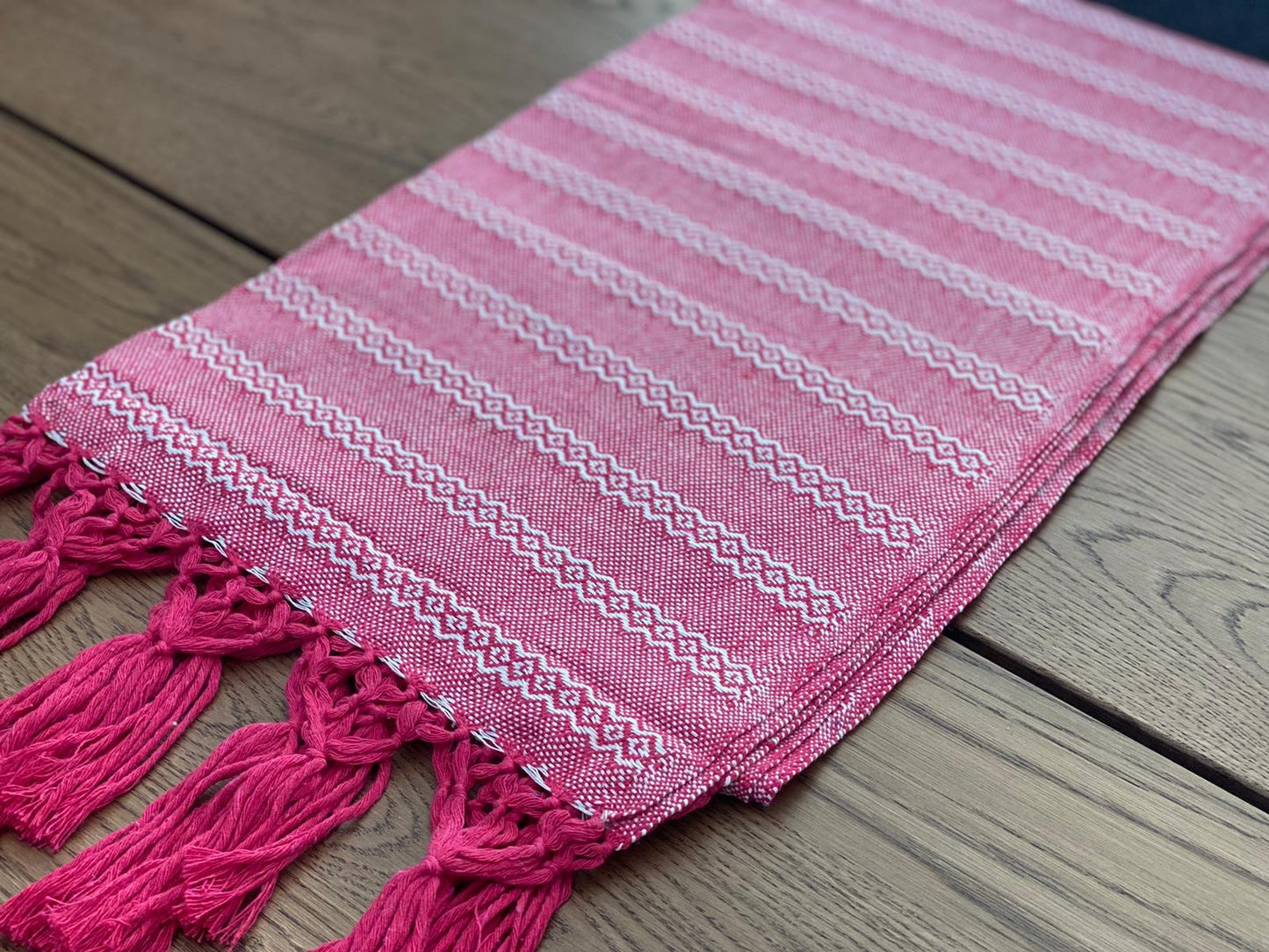 Mexican Rebozo Shawl - Strawberry Love - Lola My Love