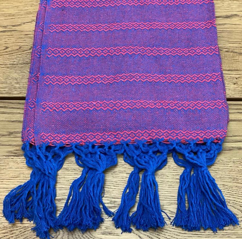 Mexican Rebozo Shawl - Blueberry Sorbet-Lola My Love