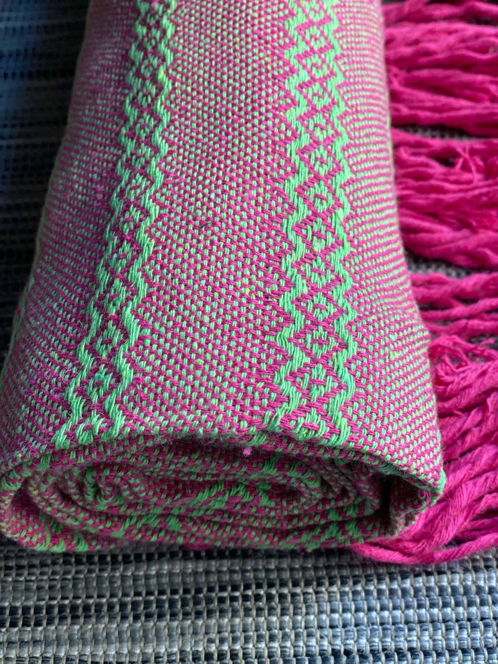 Mexican Rebozo Shawl - Strawberry Lemonade - Rebozo Shop Lola My Love