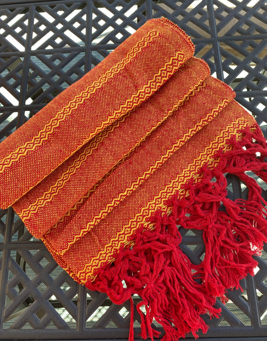 Mexican Rebozo Shawl - Fire Soul - Lola My Love