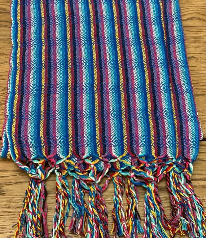 Mexican Rebozo Shawl - Heaven Rainbow - Rebozo Shop Lola My Love