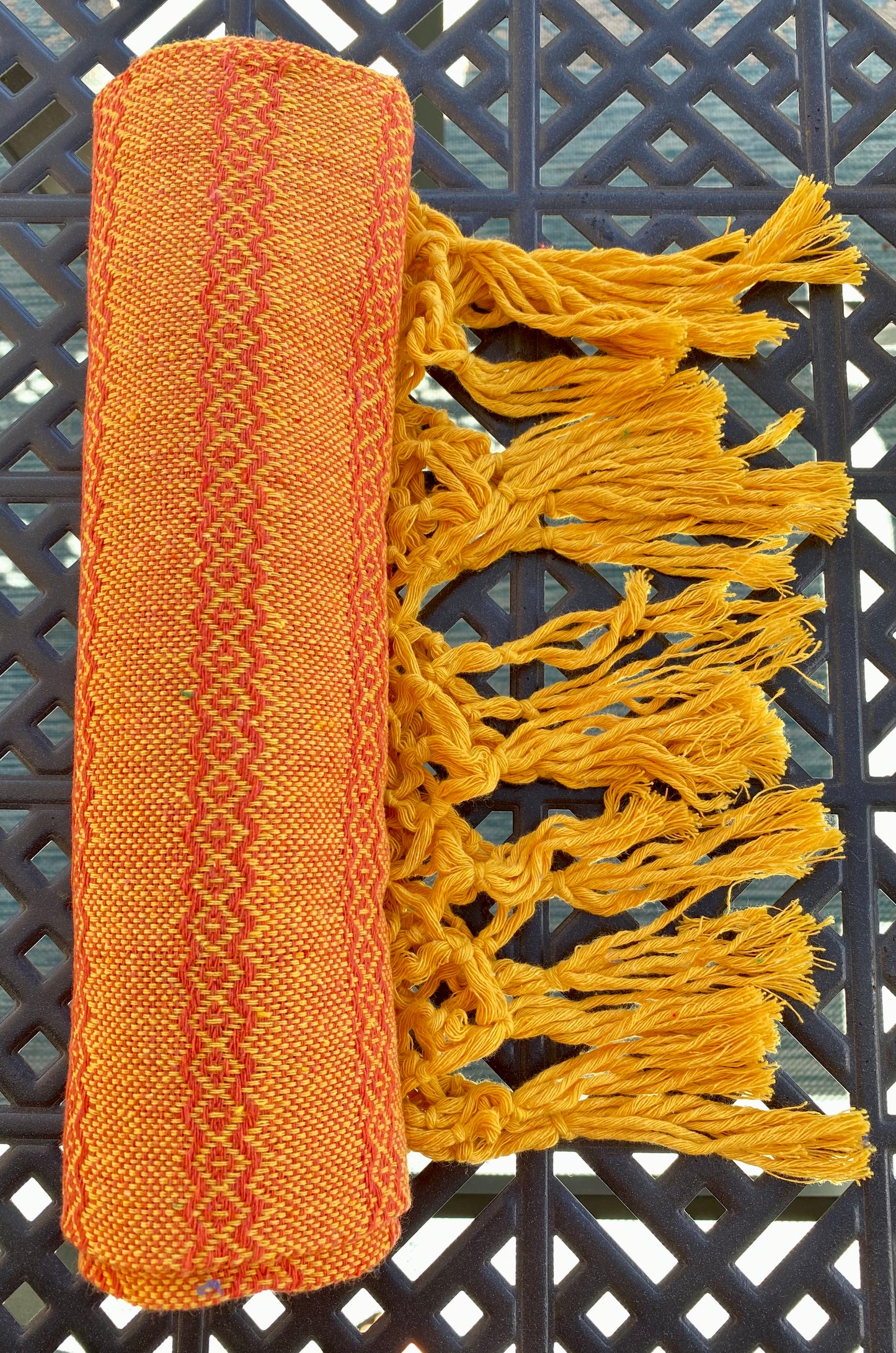 Mexican Cotton Rebozo & Baby Wrap - Mamey Dijon