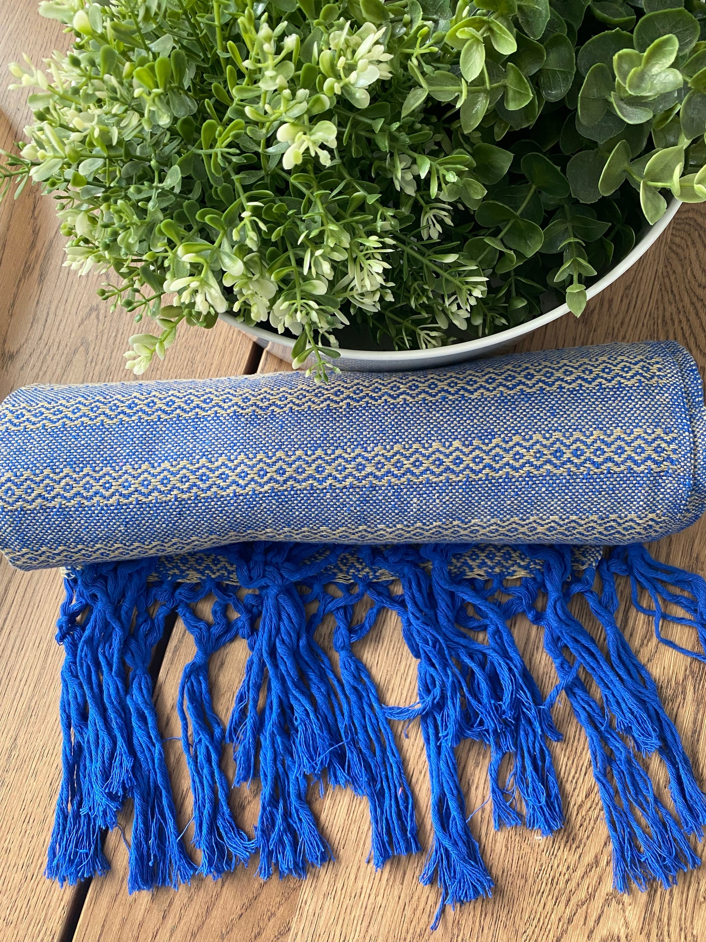 Mexican Rebozo Shawl - Peaceful Thinking - Lola My Love