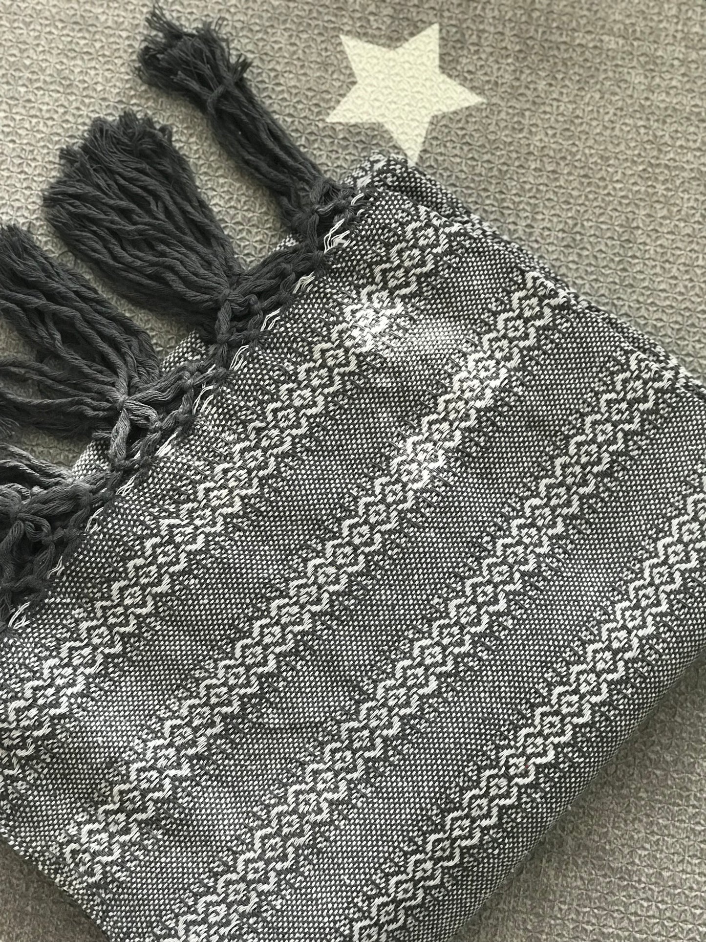 Mexican Rebozo Shawl - Frost - Lola My Love