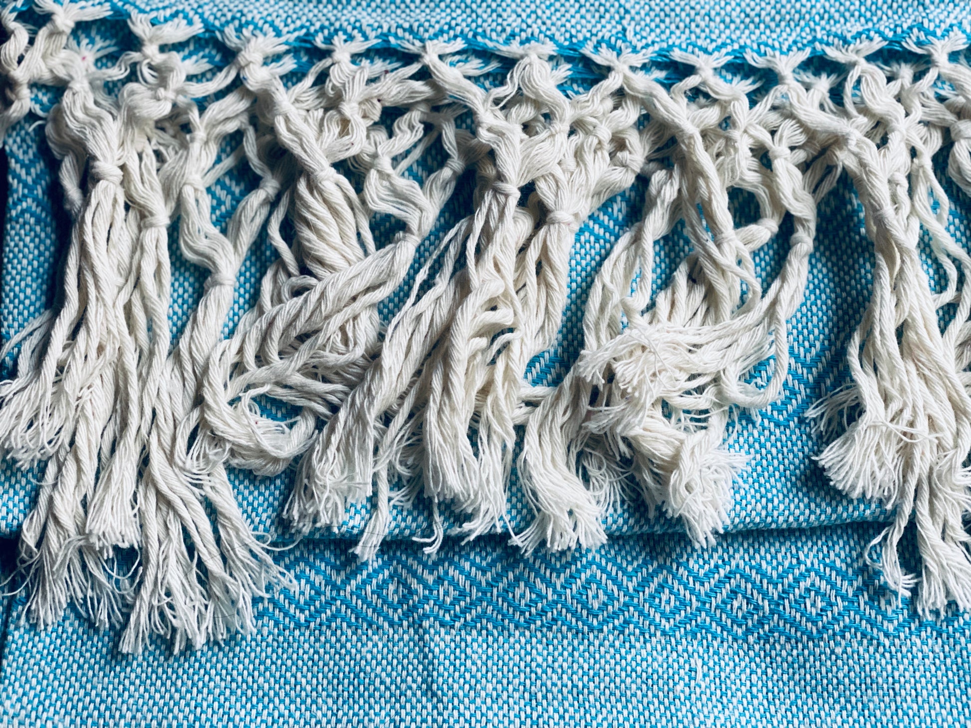 Mexican Rebozo Shawl - Blue Bliss - Rebozo Shop Lola My Love