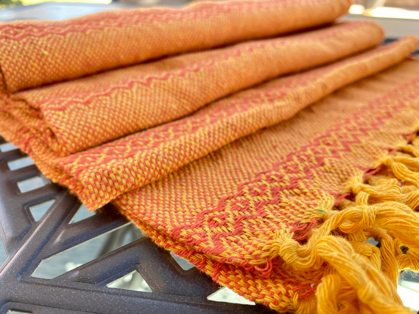 Mexican Cotton Rebozo & Baby Wrap - Mamey Dijon