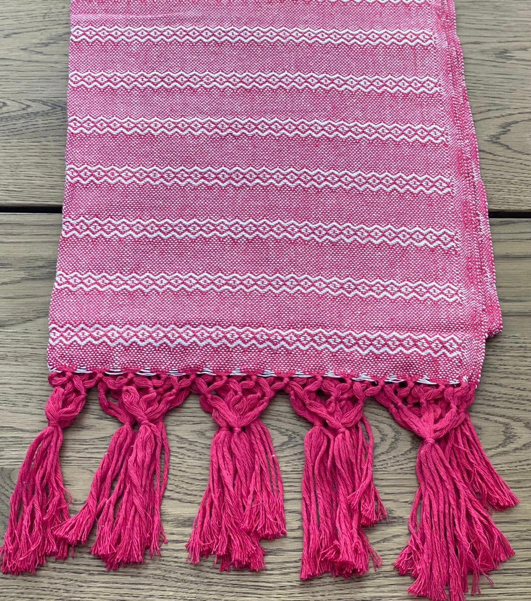 Mexican Rebozo Shawl - Strawberry Love - Lola My Love