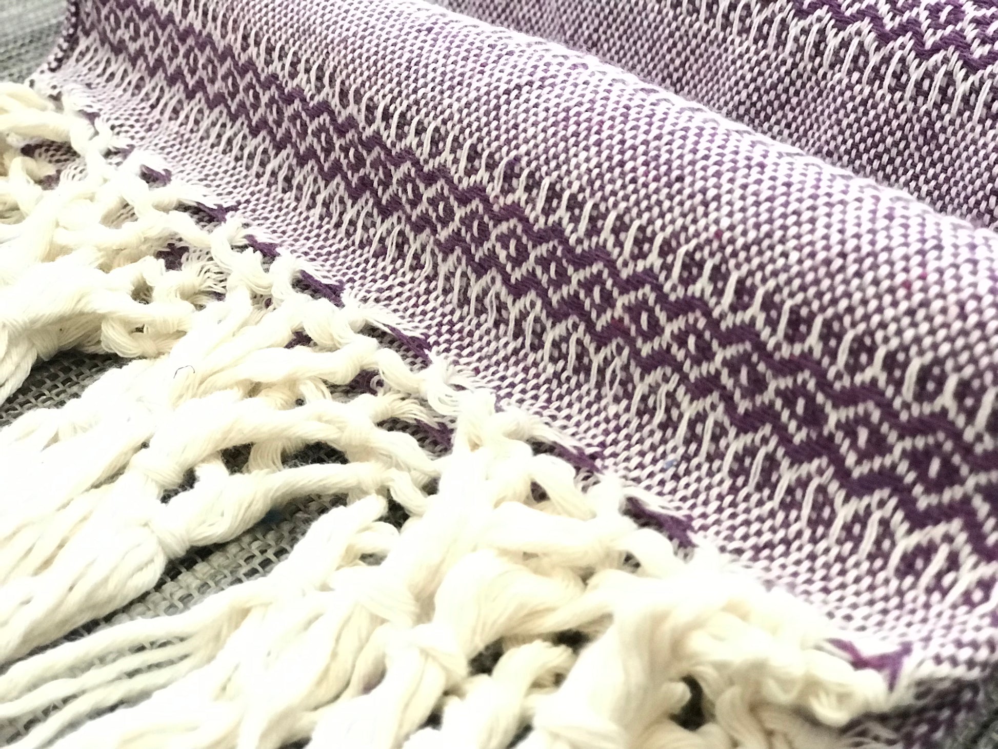 Mexican Rebozo Shawl - Purple Dreams - Lola My Love