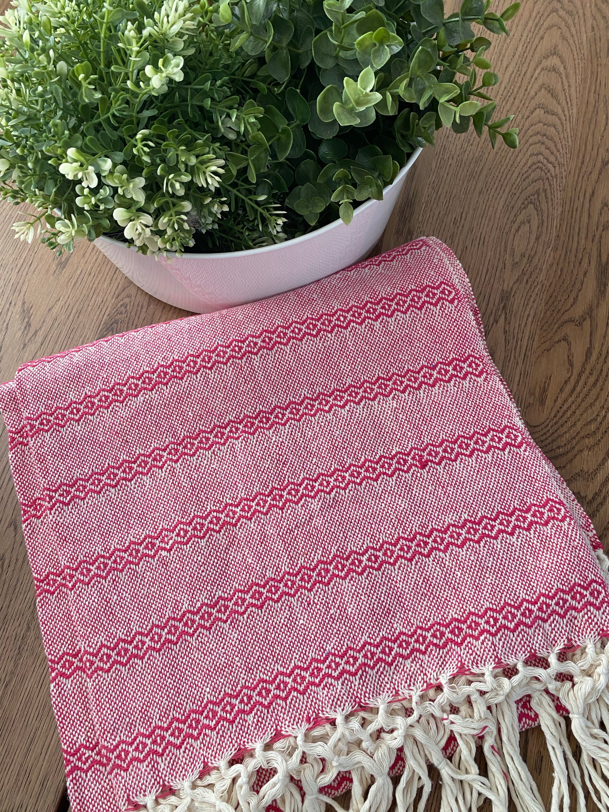 Mexican Rebozo Shawl - Strawberry Smoothie - Lola My Love