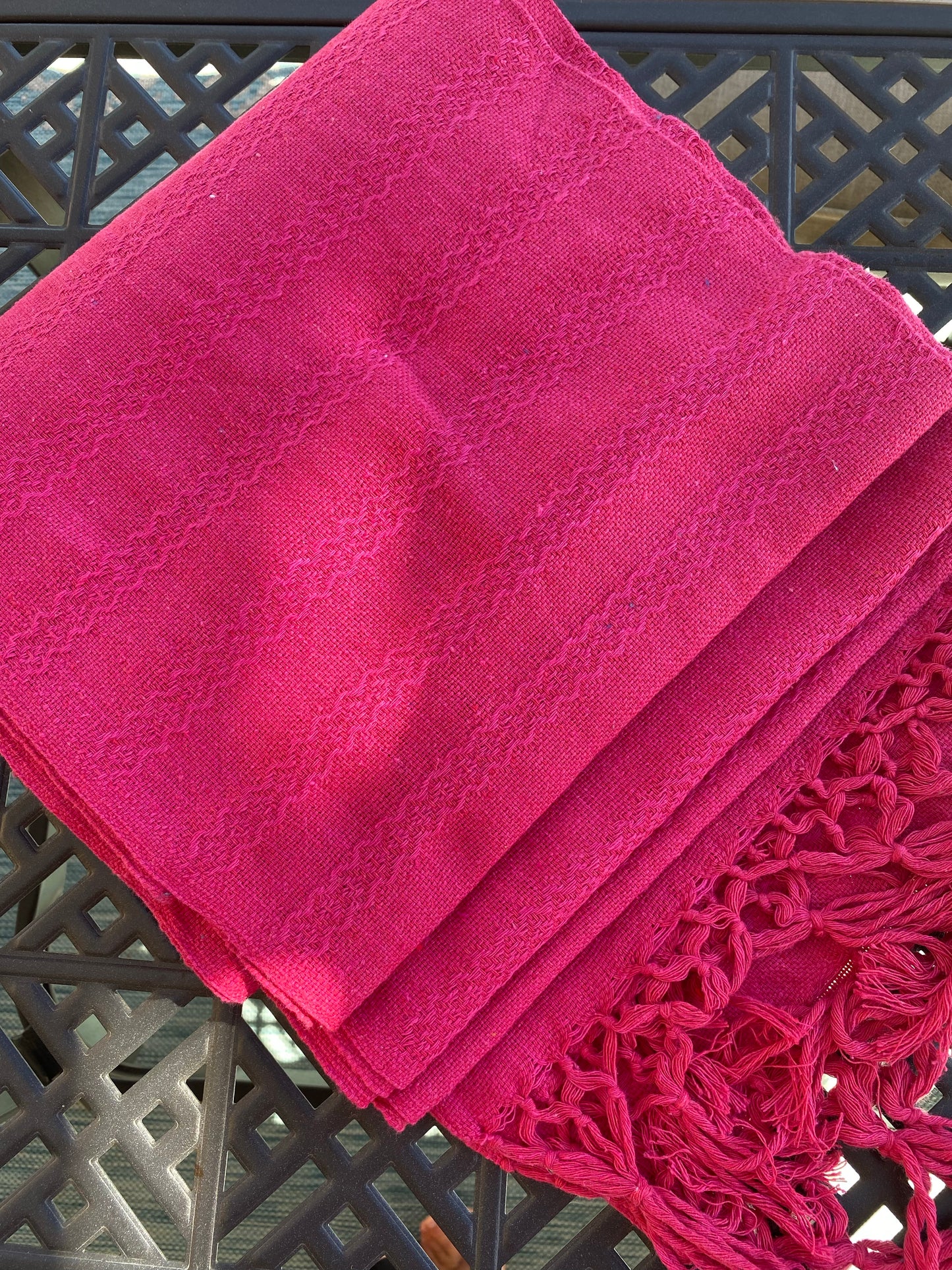 Mexican Rebozo Shawl - Sweet Pink - Lola My Love