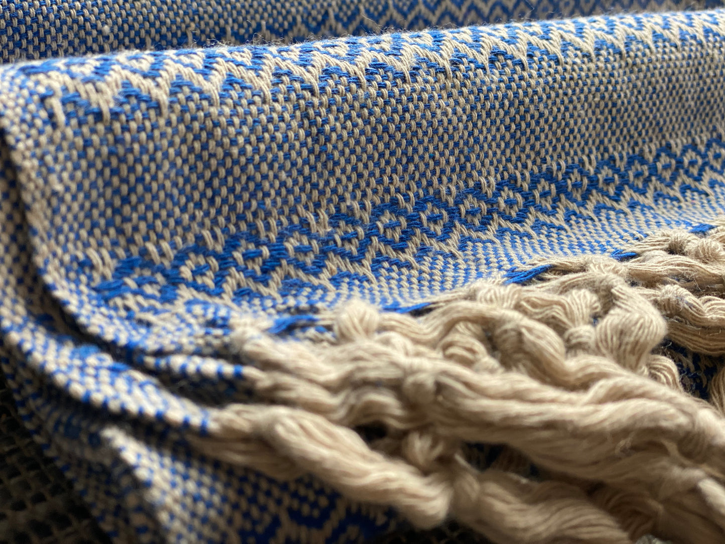 Mexican Rebozo Shawl - Blue Yute Mexicano - Rebozo Shop Lola My Love