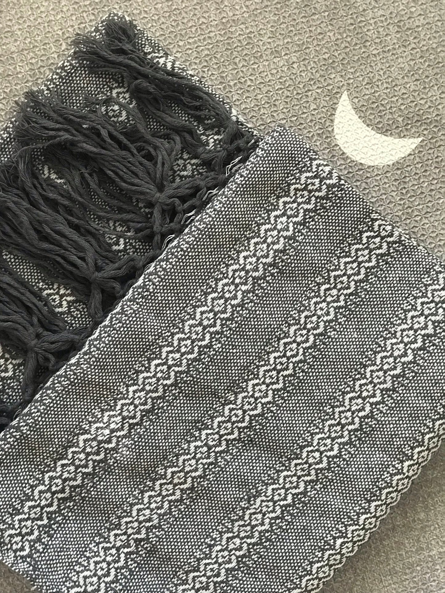 Mexican Rebozo Shawl - Frost - Lola My Love