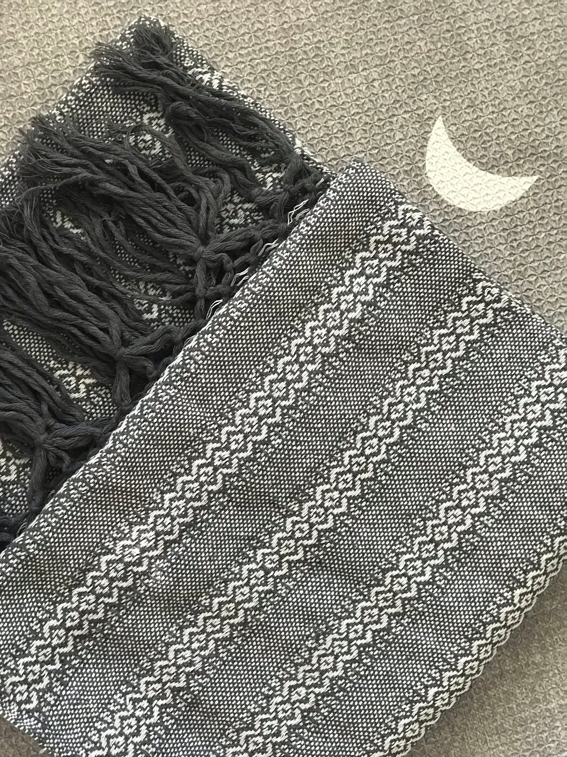 Mexican Rebozo Shawl - Frost - Lola My Love