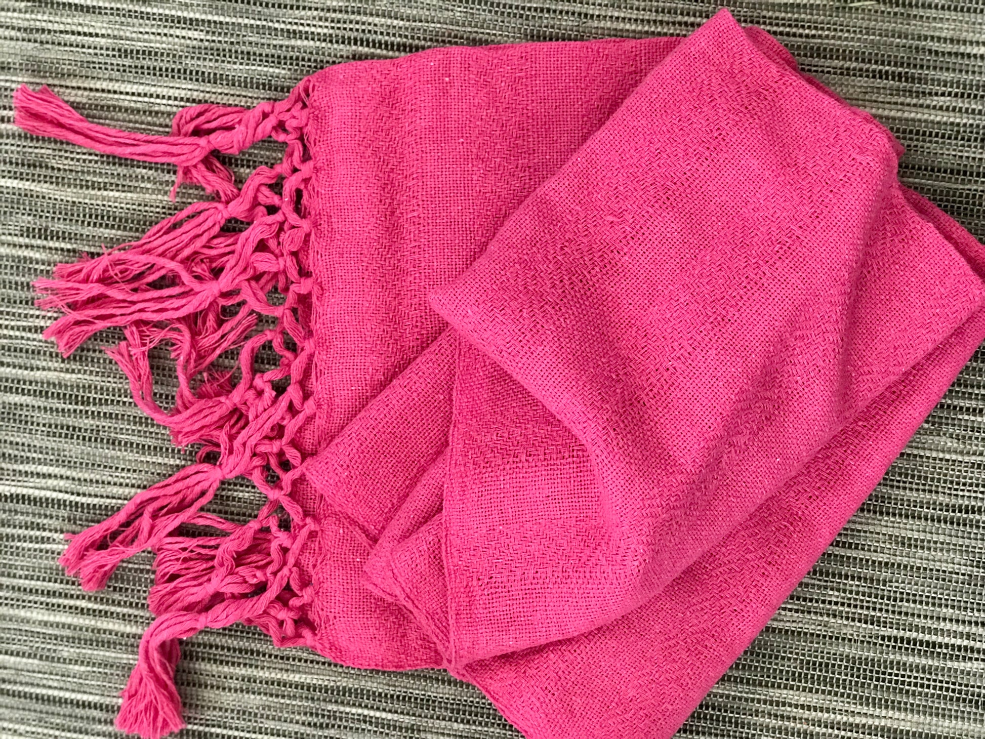 Mexican Rebozo Shawl - Sweet Pink - Lola My Love