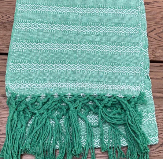 Mexican Rebozo Shawl - Garden Mint - Rebozo Shop Lola My Love