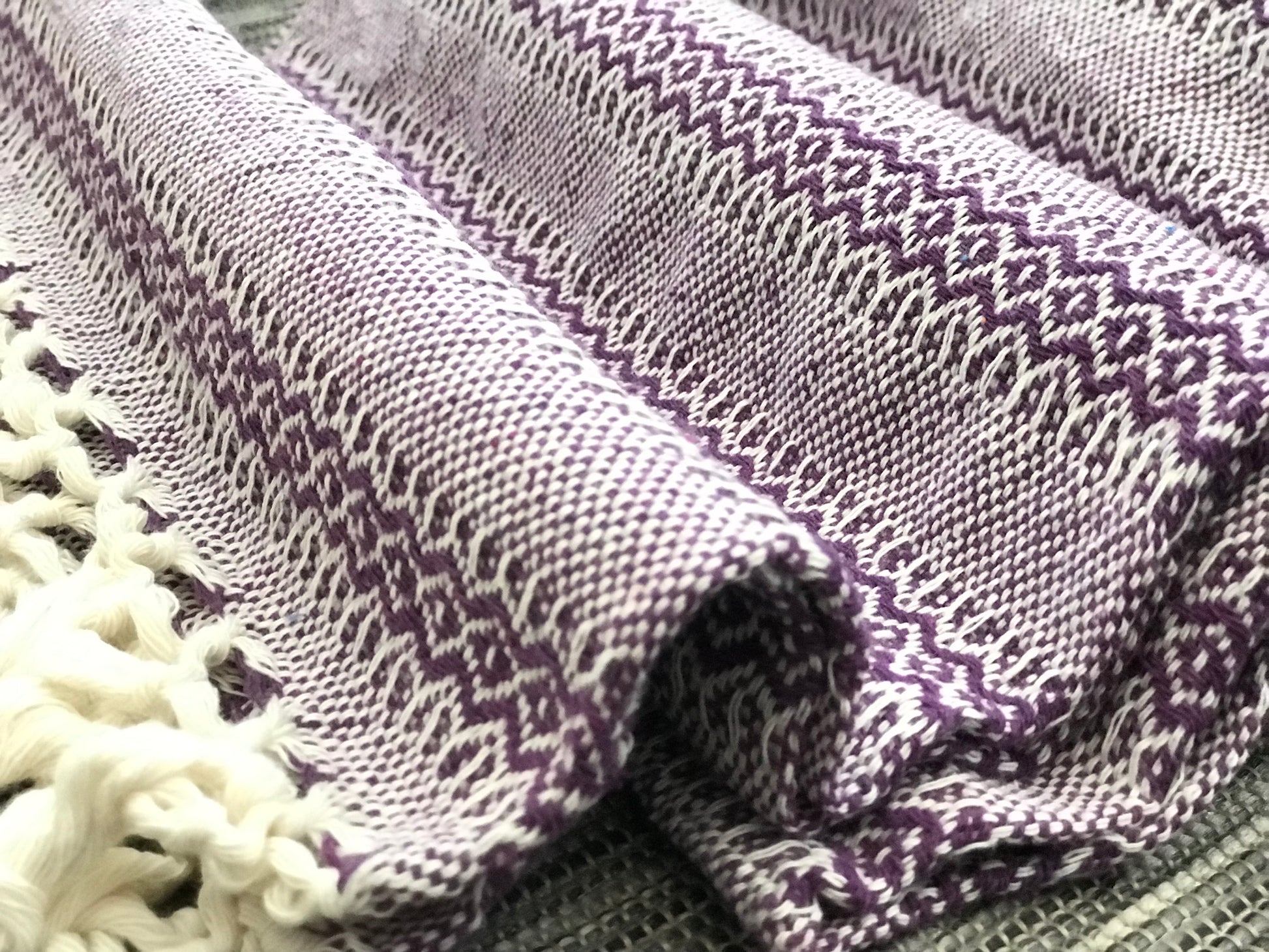 Mexican Rebozo Shawl - Purple Dreams - Lola My Love