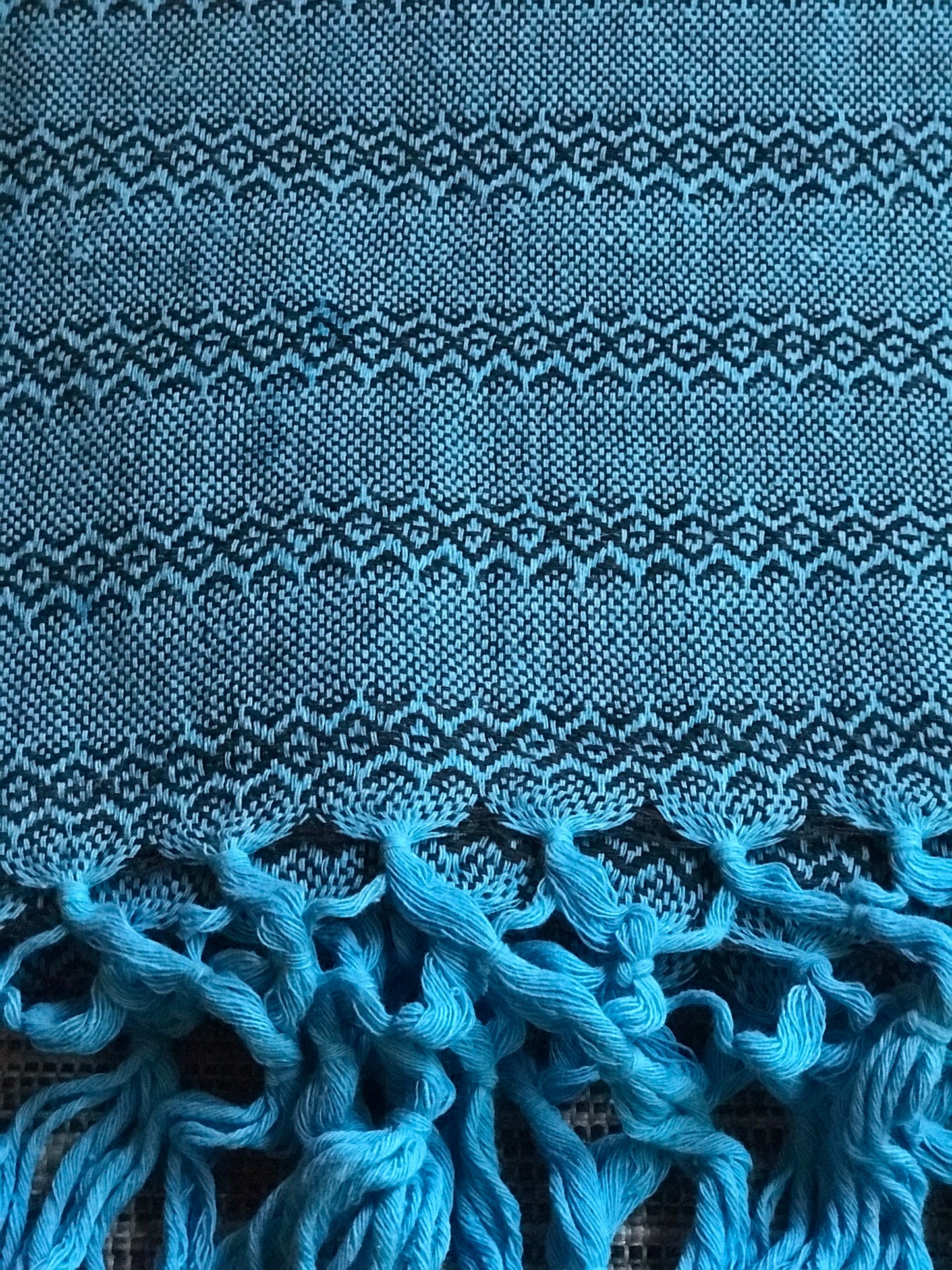 Mexican Rebozo Shawl - Blue Stone - Lola My Love