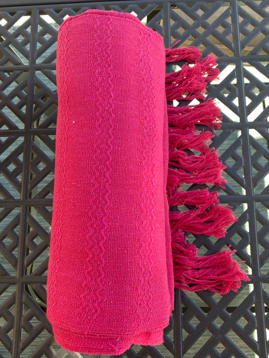 Mexican Rebozo Shawl - Sweet Pink - Lola My Love