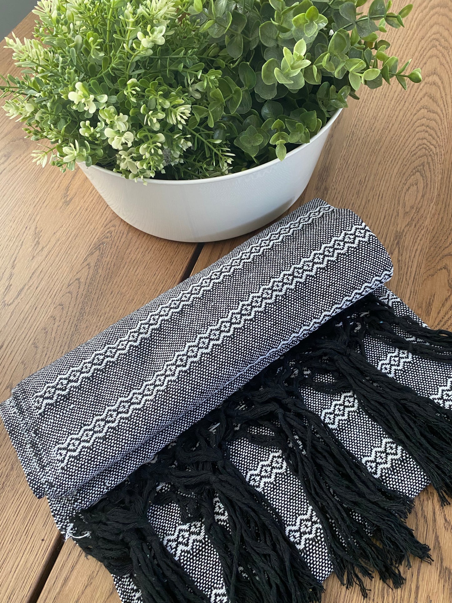 Mexican Rebozo Shawl - Ying Yang - Lola My Love