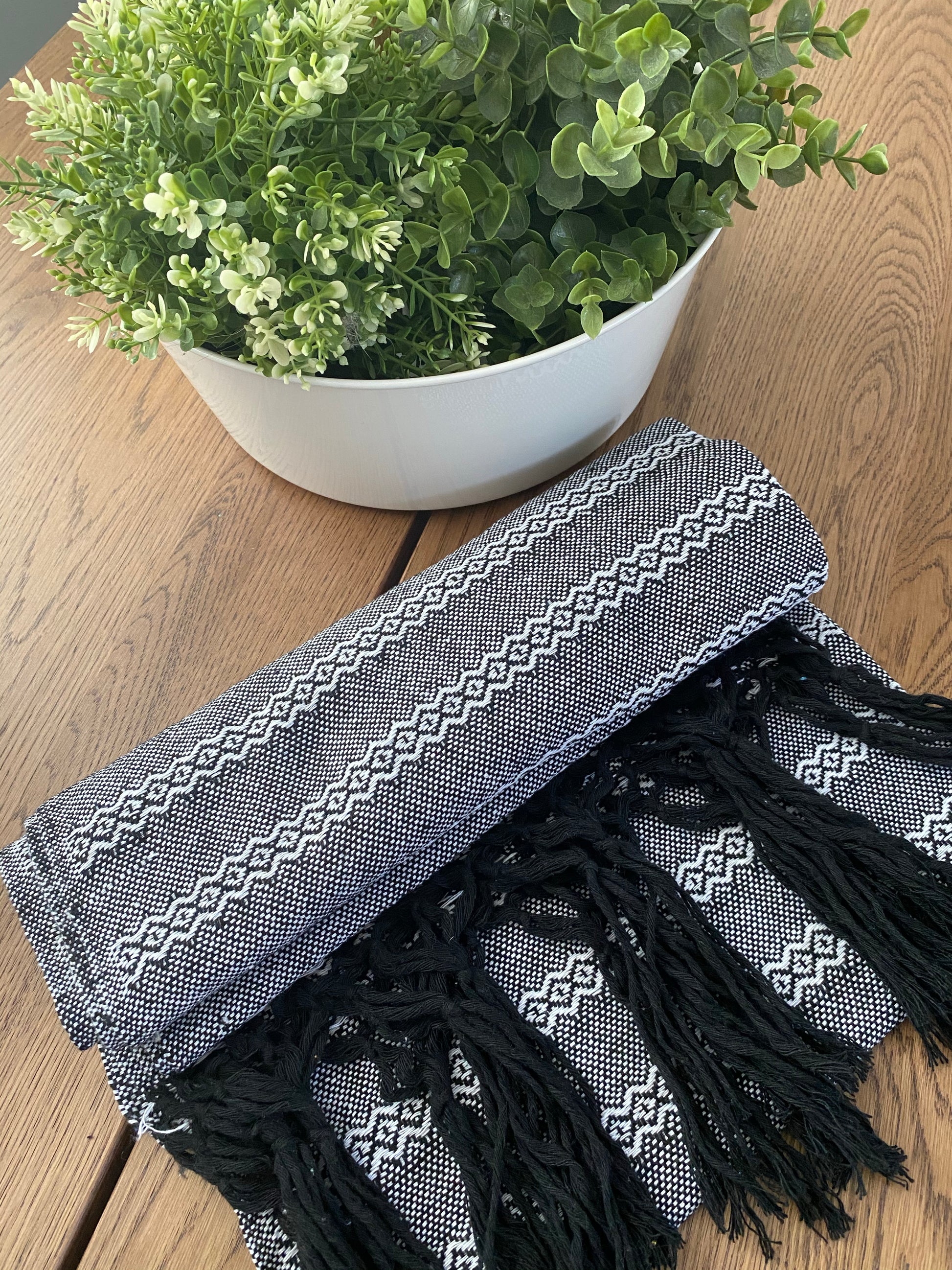 Mexican Rebozo Shawl - Ying Yang - Lola My Love