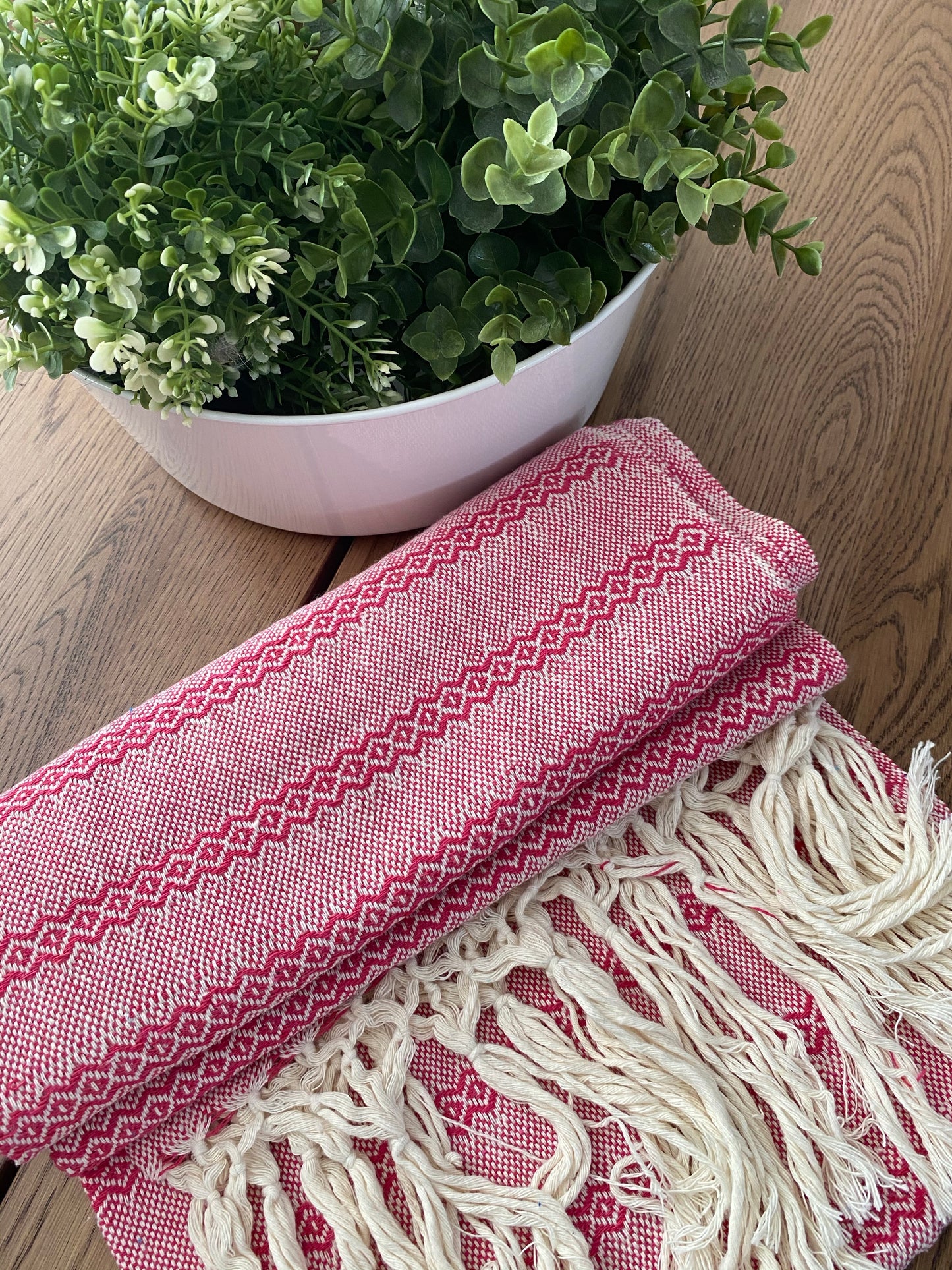 Mexican Rebozo Shawl - Strawberry Smoothie - Lola My Love