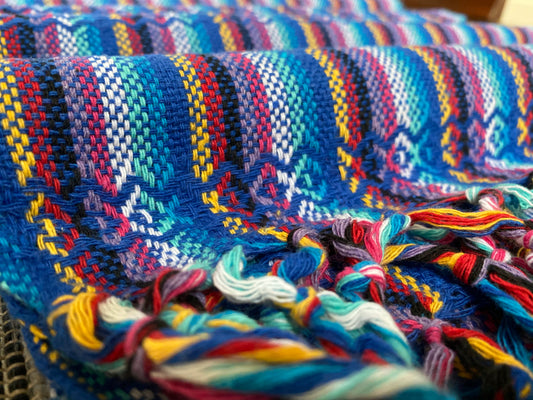 Mexican Rebozo Shawl - Heaven Rainbow - Rebozo Shop Lola My Love
