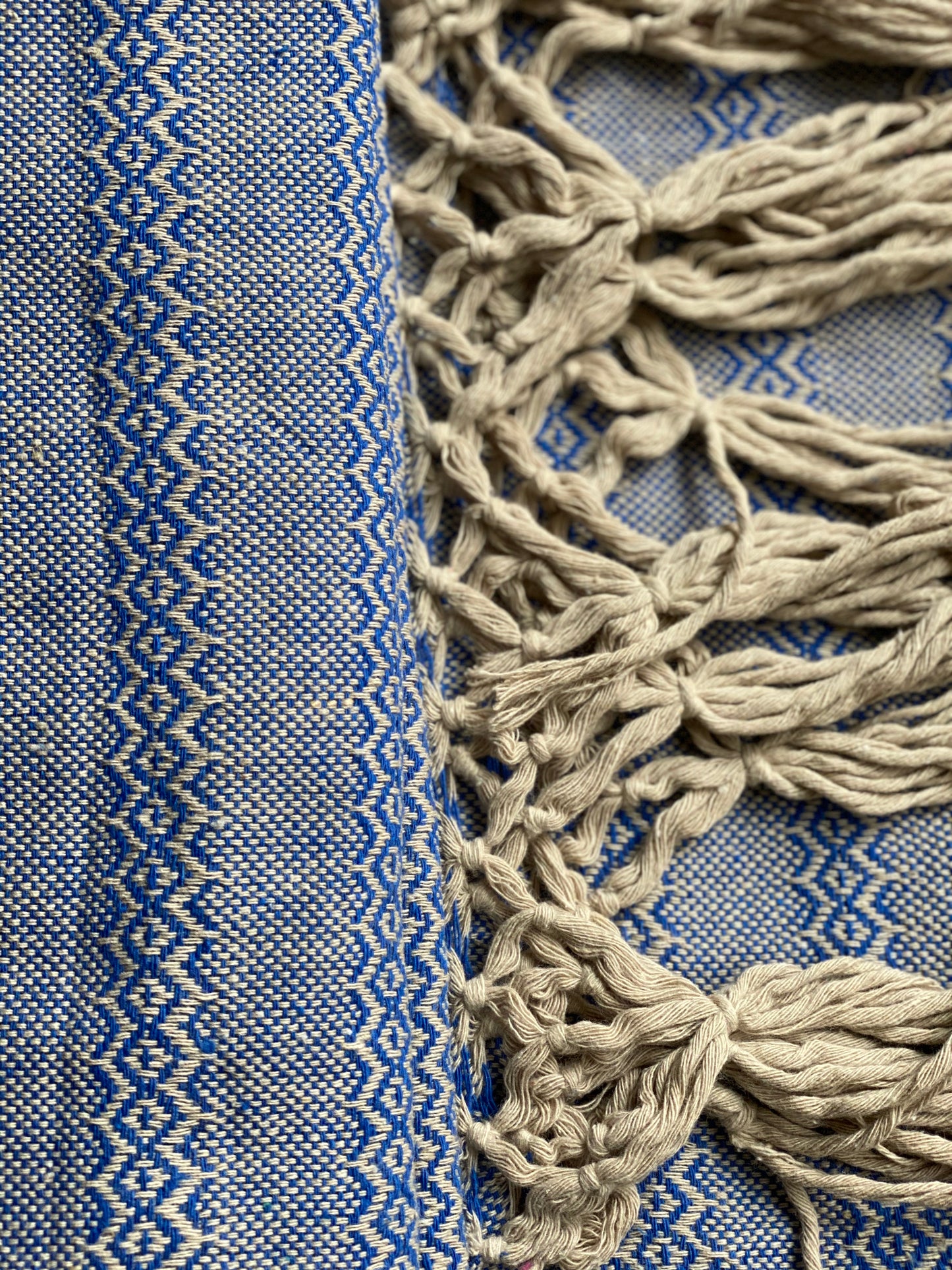 Mexican Rebozo Shawl - Blue Yute Mexicano - Rebozo Shop Lola My Love