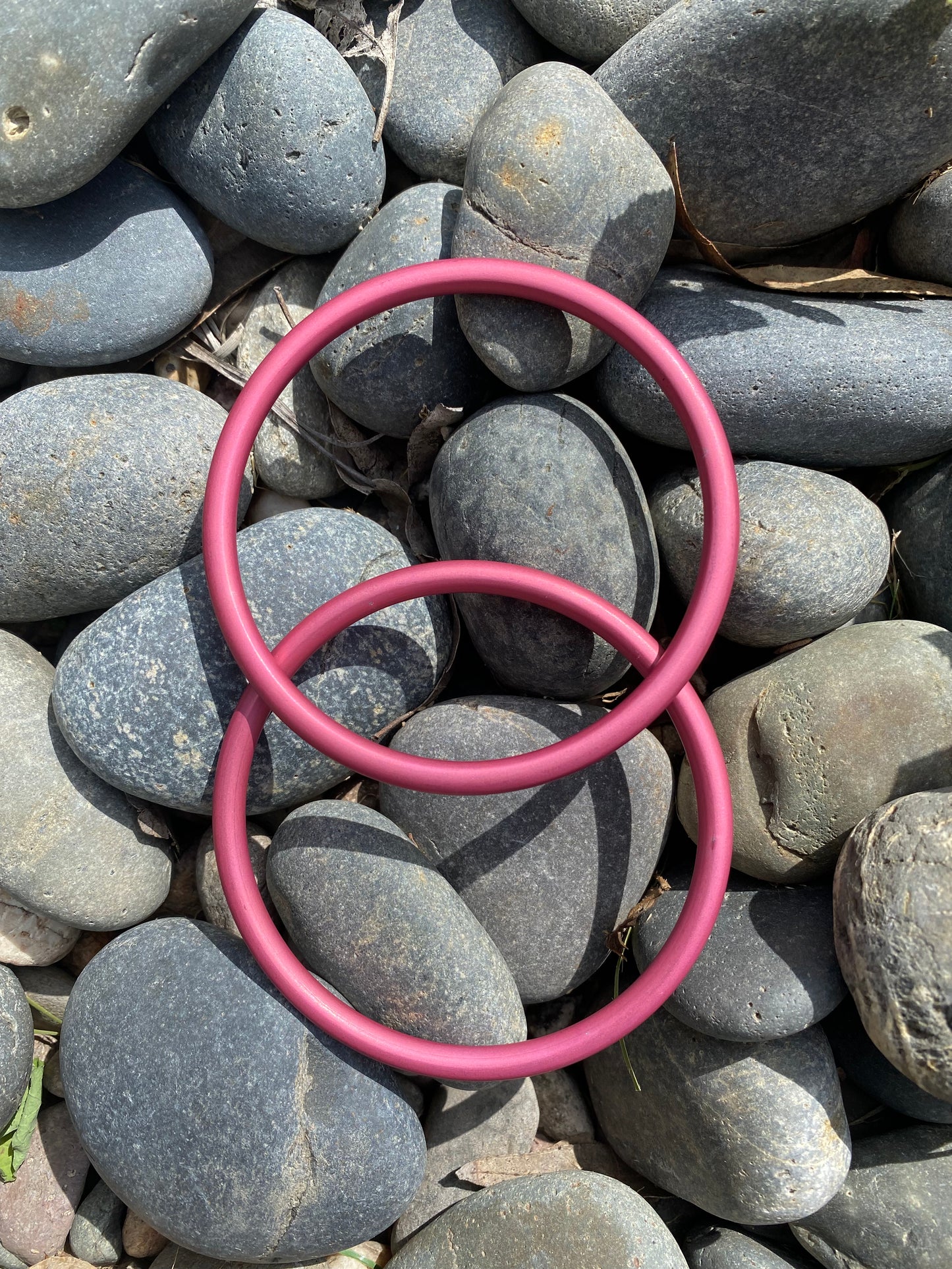 Large Aluminum Sling Ring- Flamingo Pink