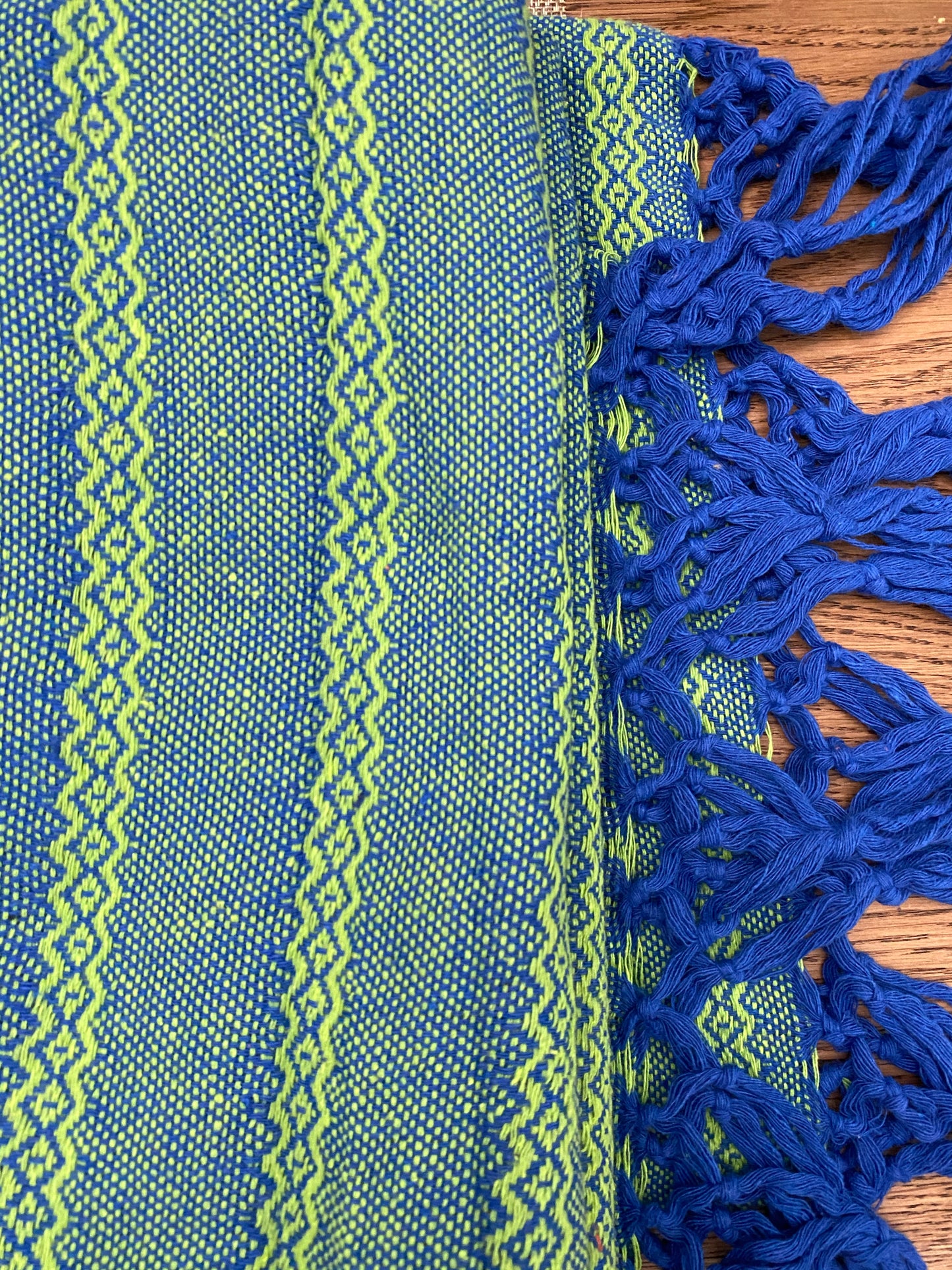 Mexican Rebozo Shawl - Blue Emerald - Rebozo Shop Lola My Love