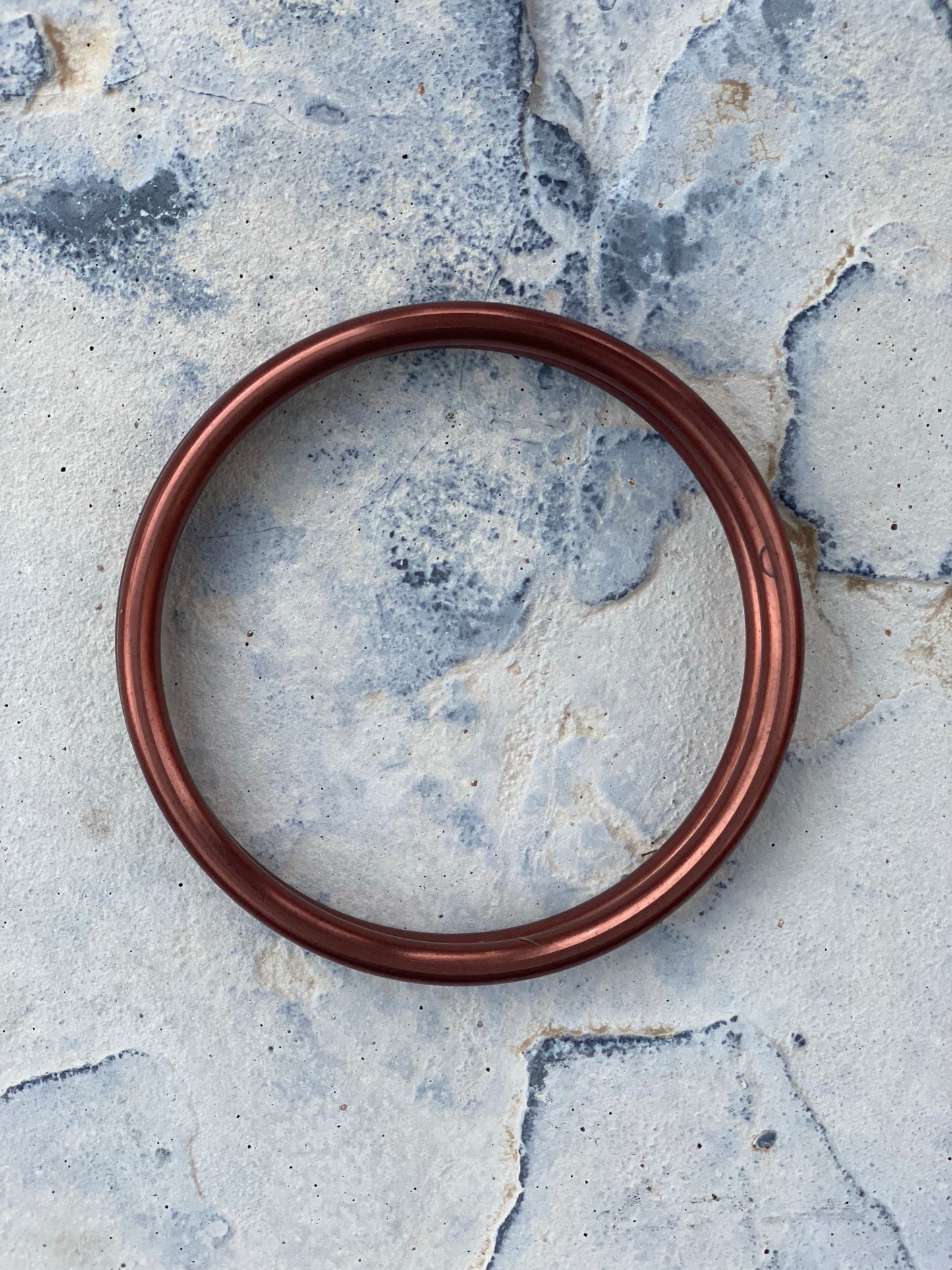 Hand Buffed Large Aluminum Sling Ring- Dark Bronze