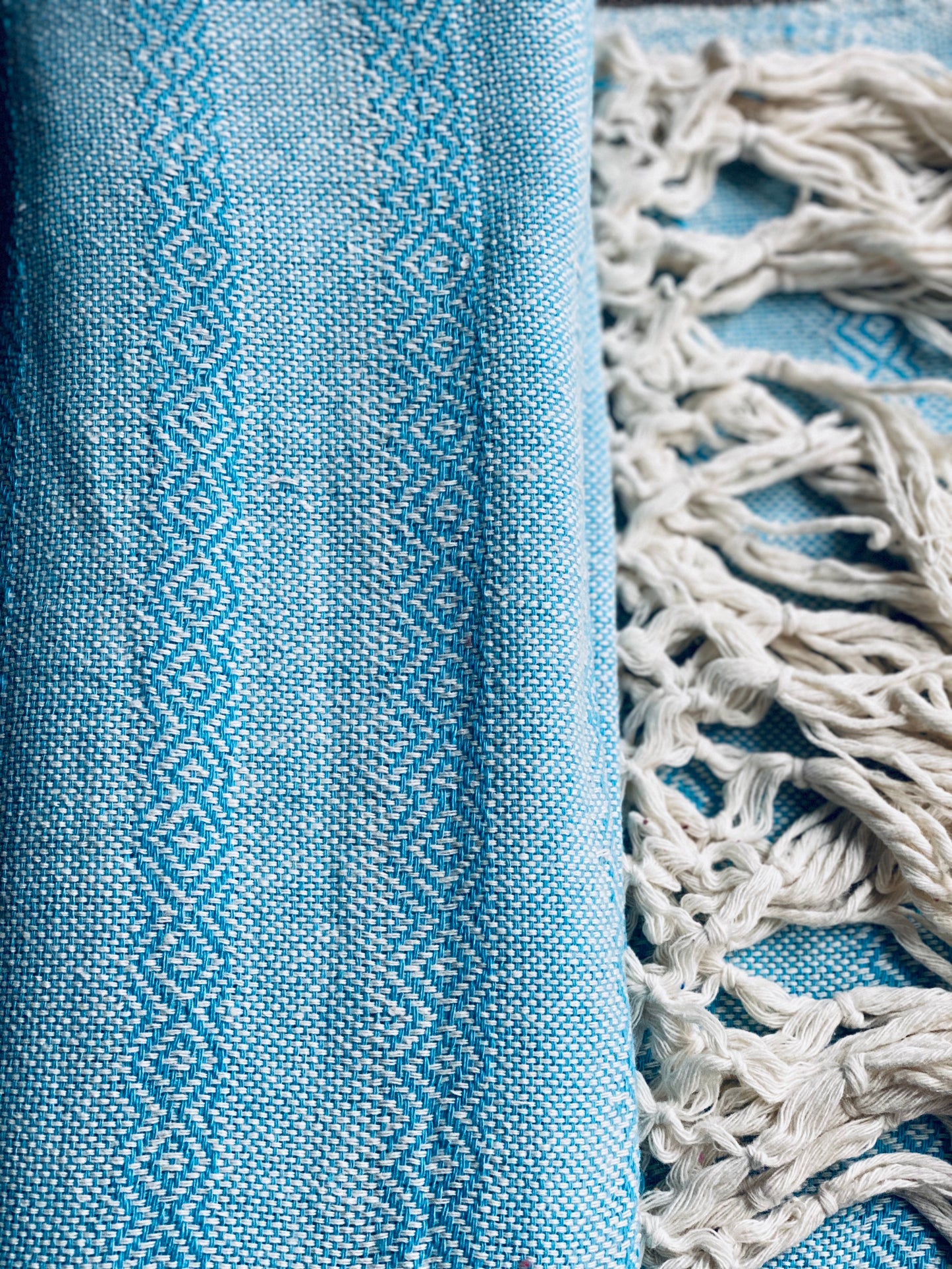 Mexican Rebozo Shawl - Blue Bliss - Rebozo Shop Lola My Love