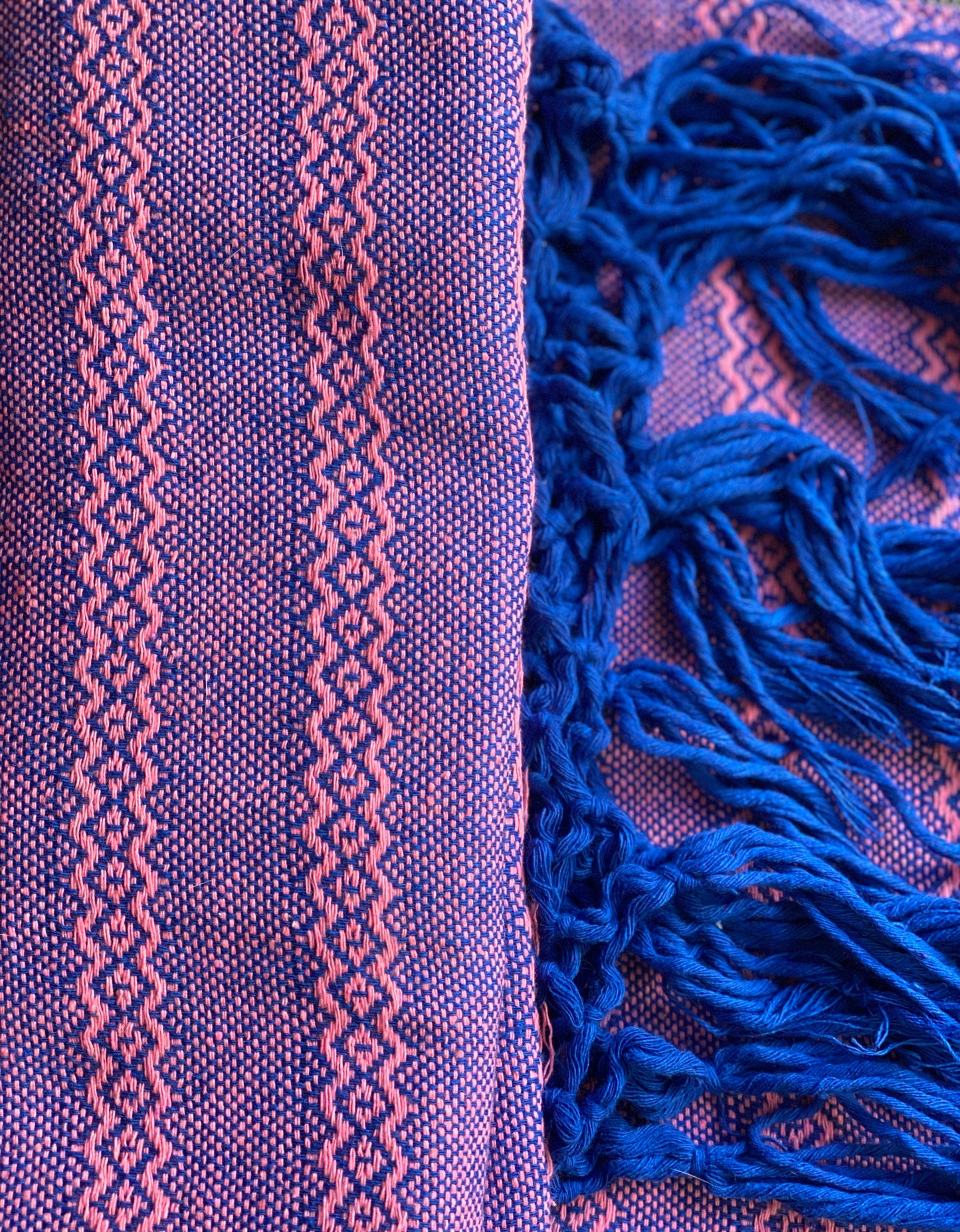 Mexican Rebozo Shawl - Ocean Rose - Rebozo Shop Lola My Love