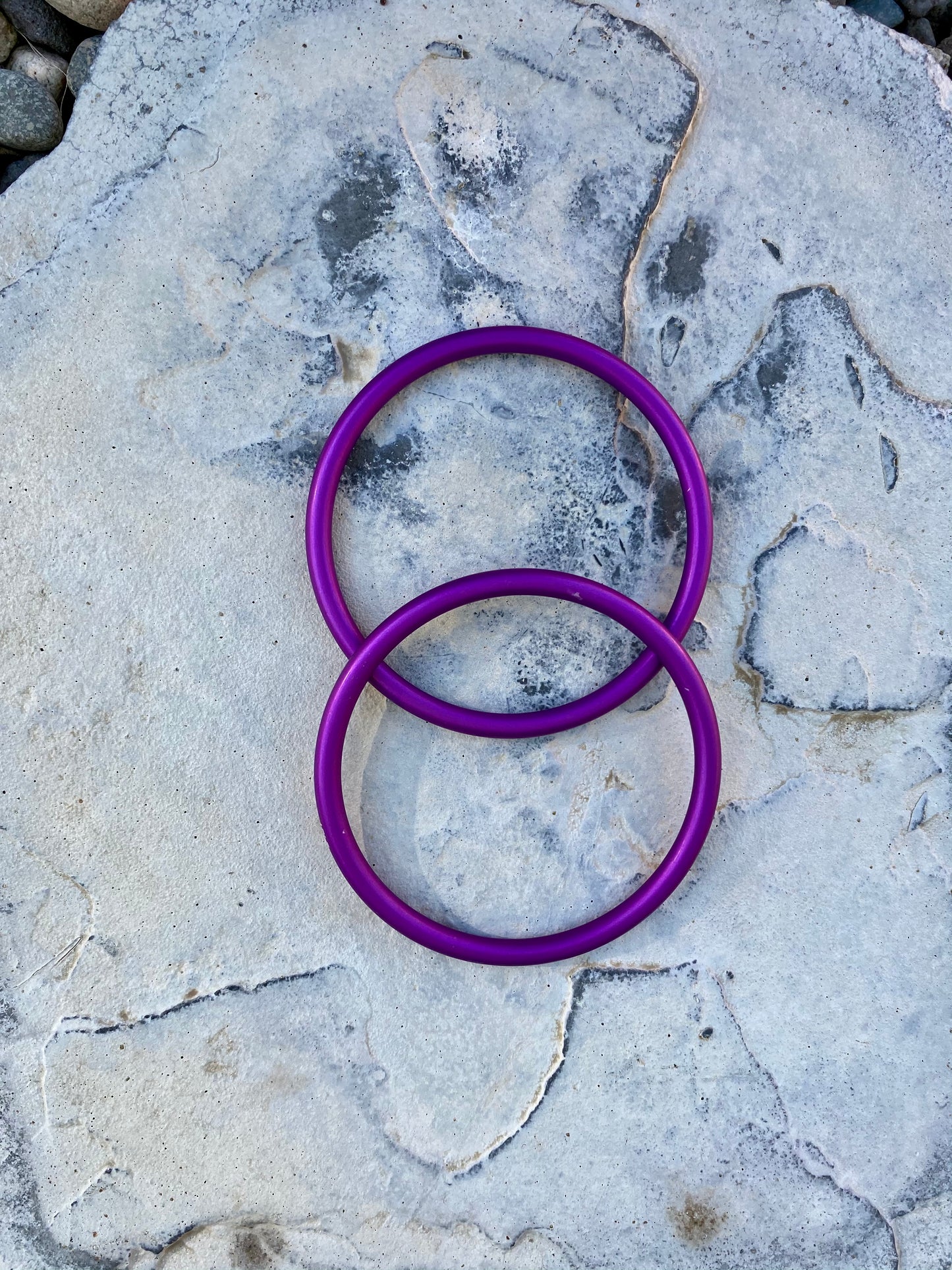 Large Aluminum Sling Ring - Purple Rebozo Shop Lola My Love