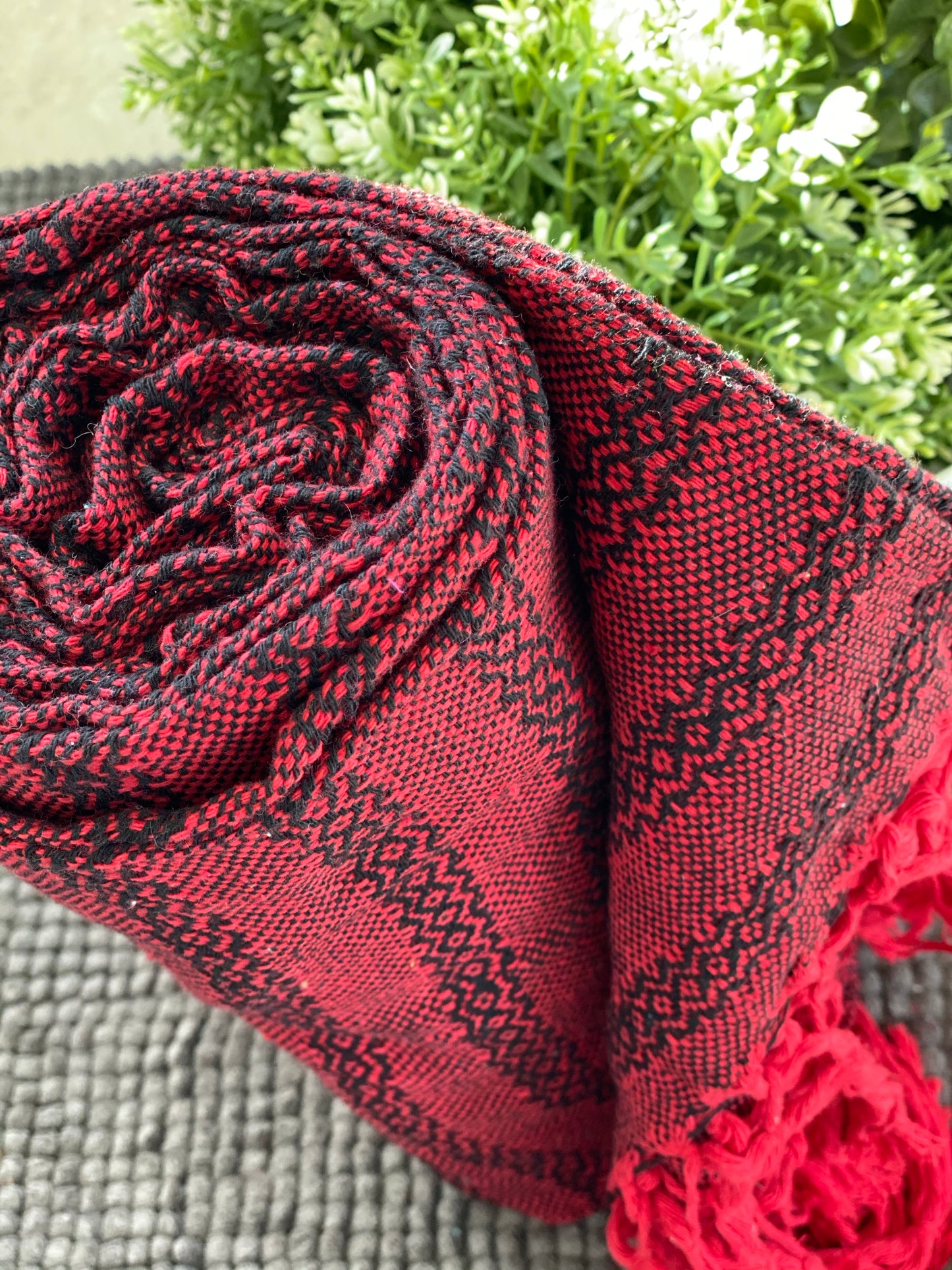 XL Baby Carrier (Fular) Mexican Rebozo Shawl -Cherry Fields - Rebozo Shop Lola My Love