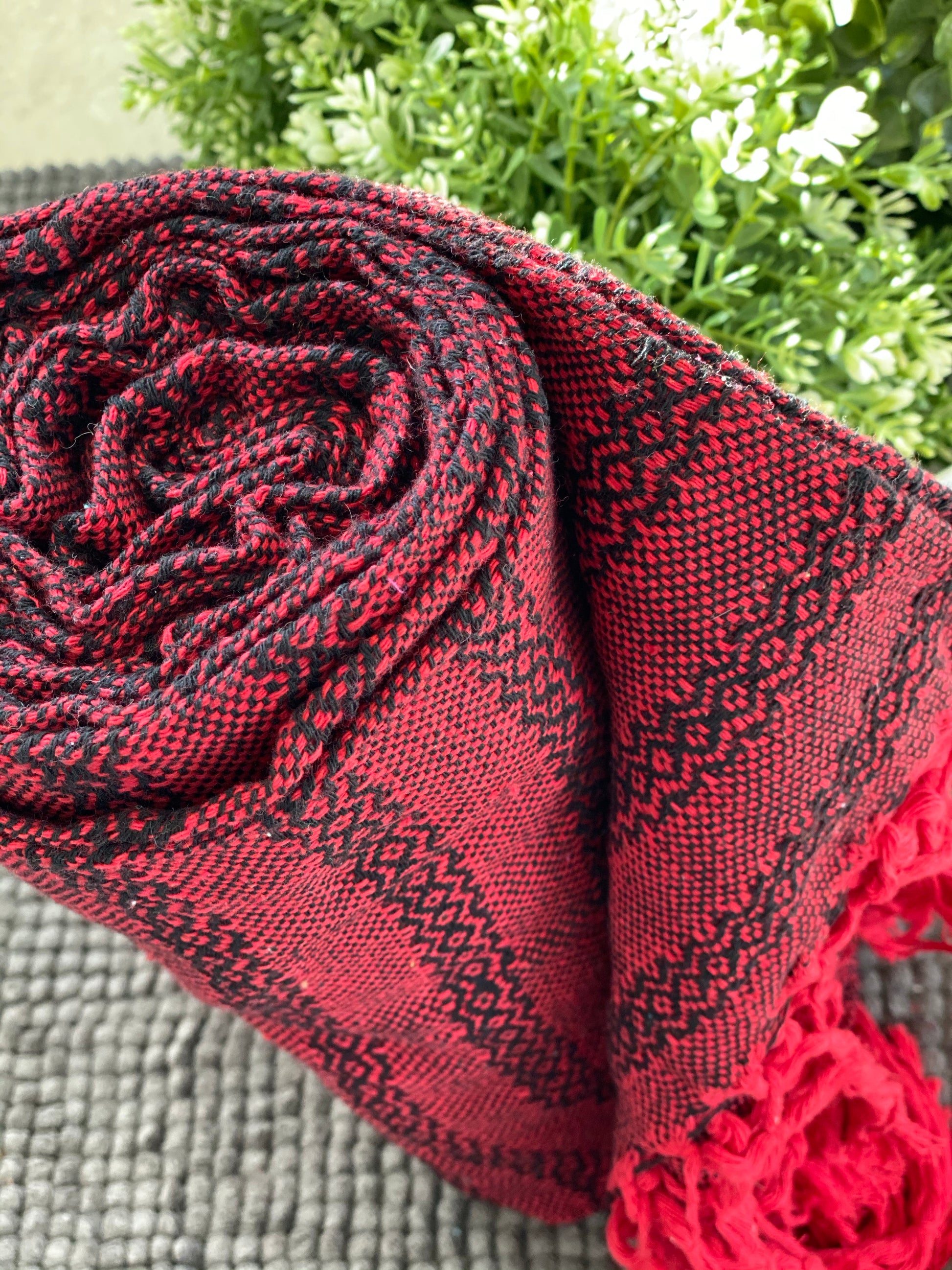 XL Baby Carrier (Fular) Mexican Rebozo Shawl -Cherry Fields - Rebozo Shop Lola My Love