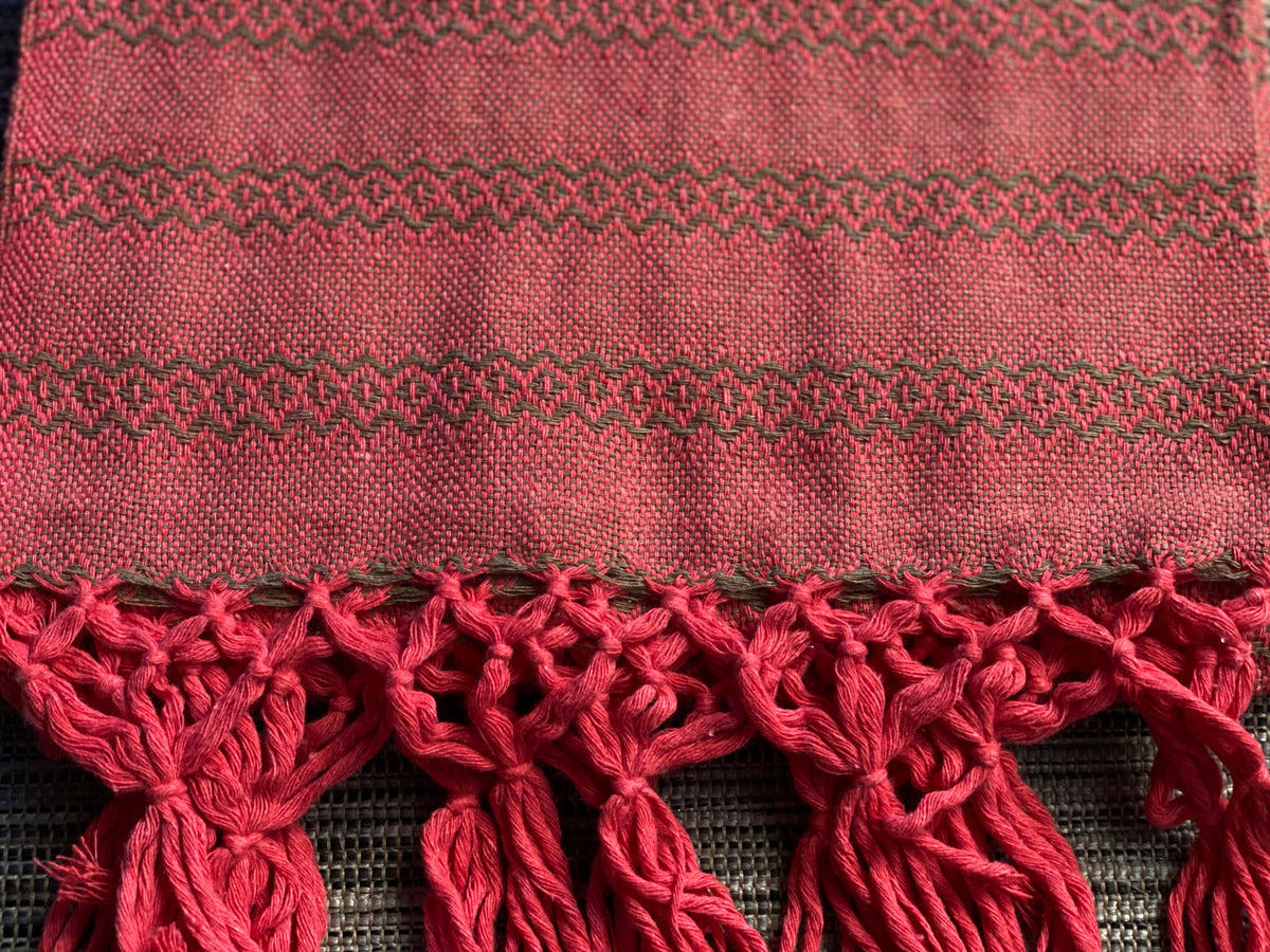 Mexican Rebozo Shawl - Mamey Sorbet-Lola My Love