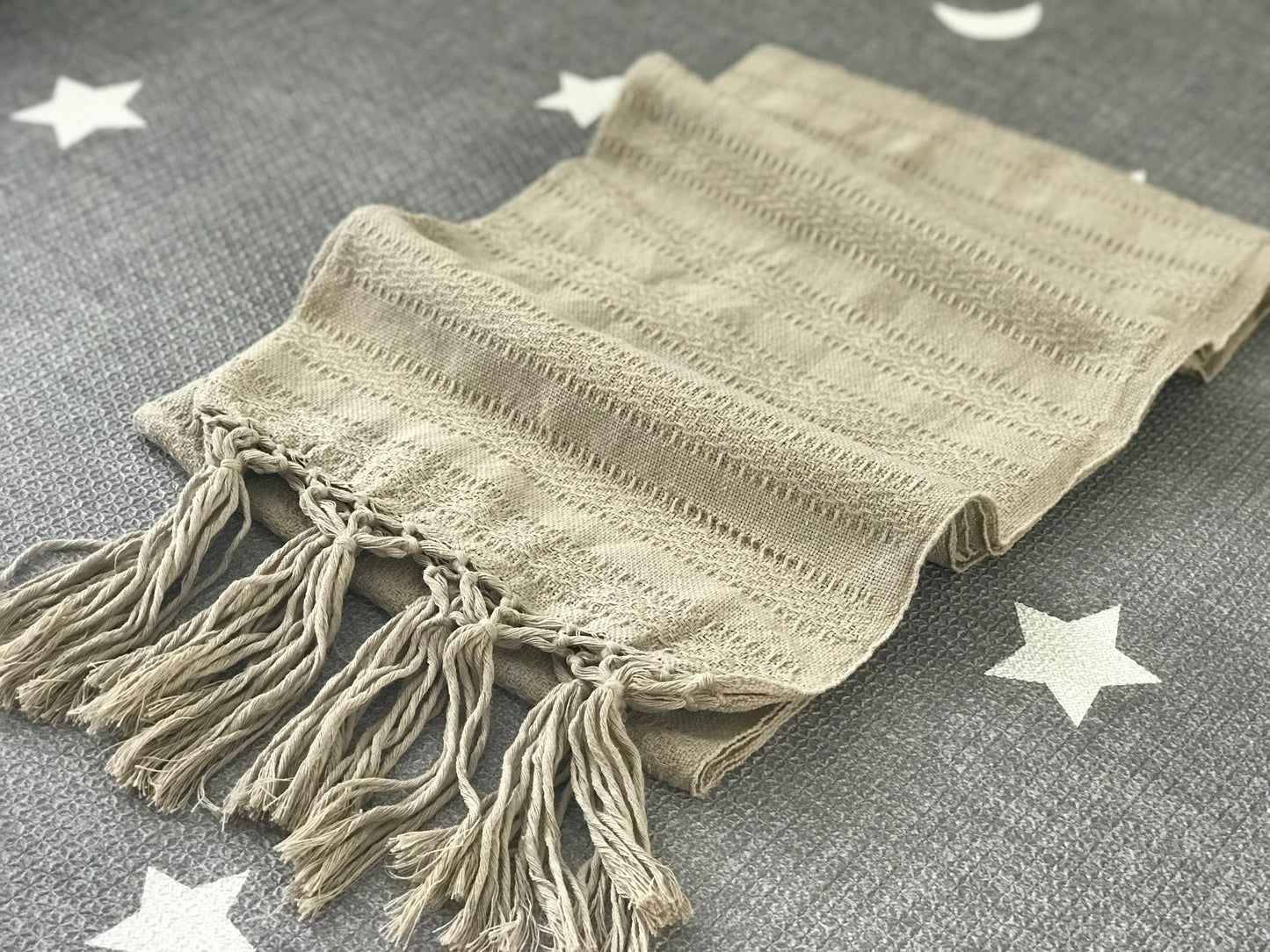 Mexican Rebozo Shawl - All is Calm Yute - Lola My Love