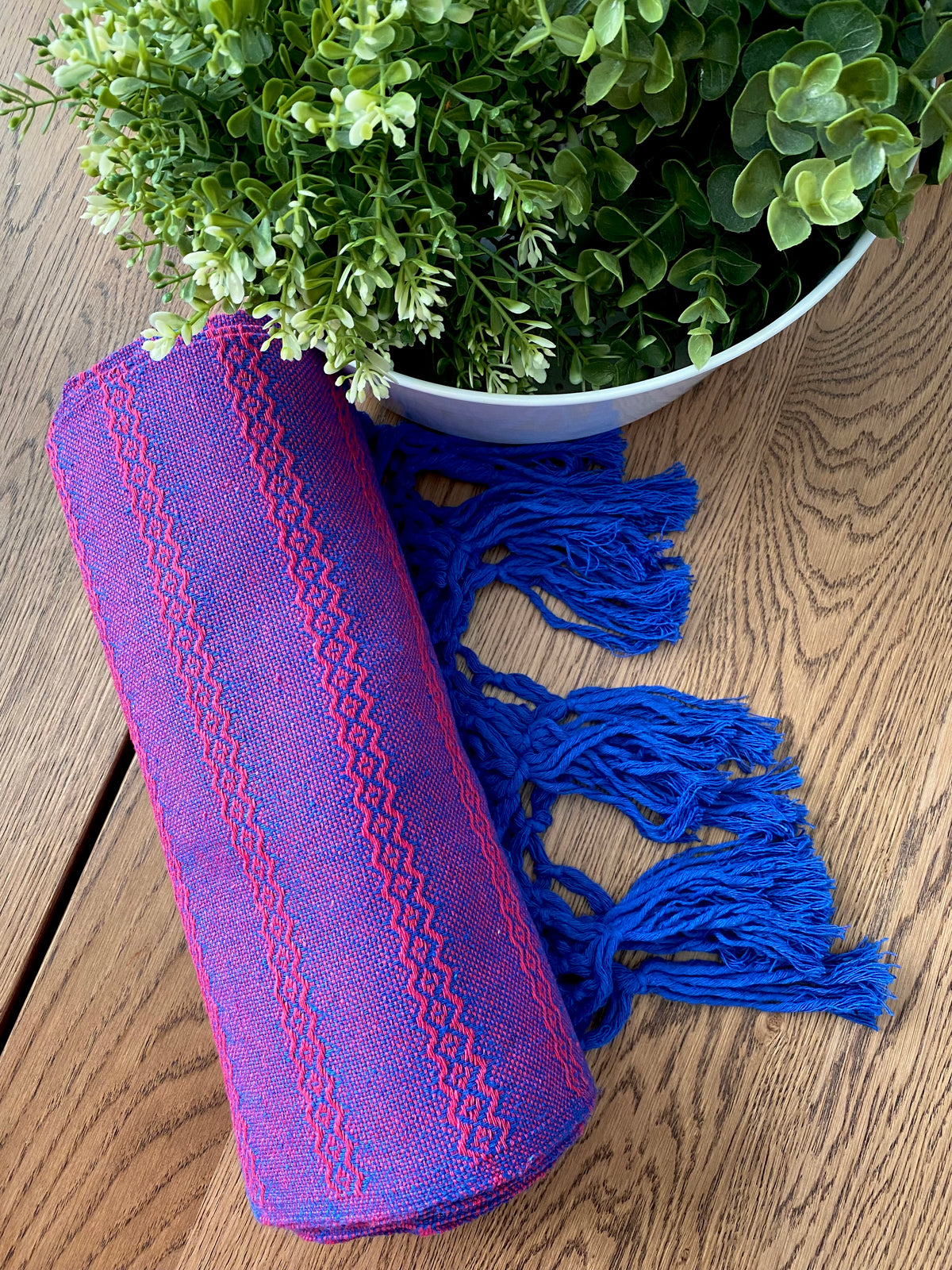 Mexican Rebozo Shawl - Blueberry Sorbet-Lola My Love