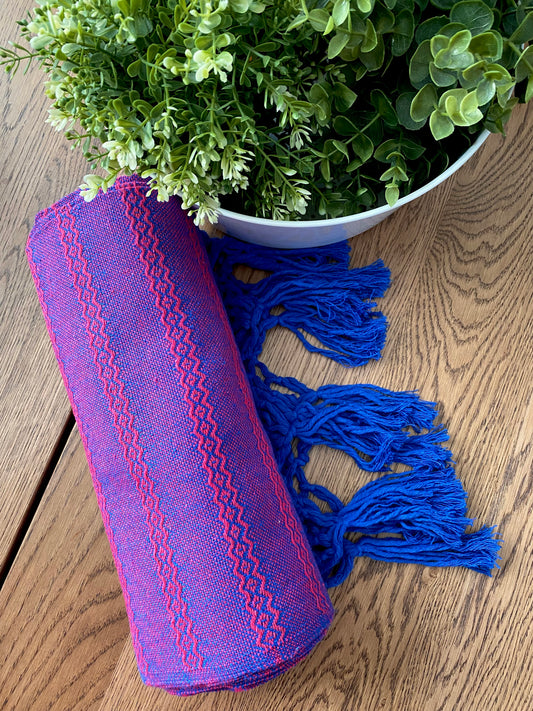 Mexican Rebozo Shawl - Blueberry Sorbet-Lola My Love