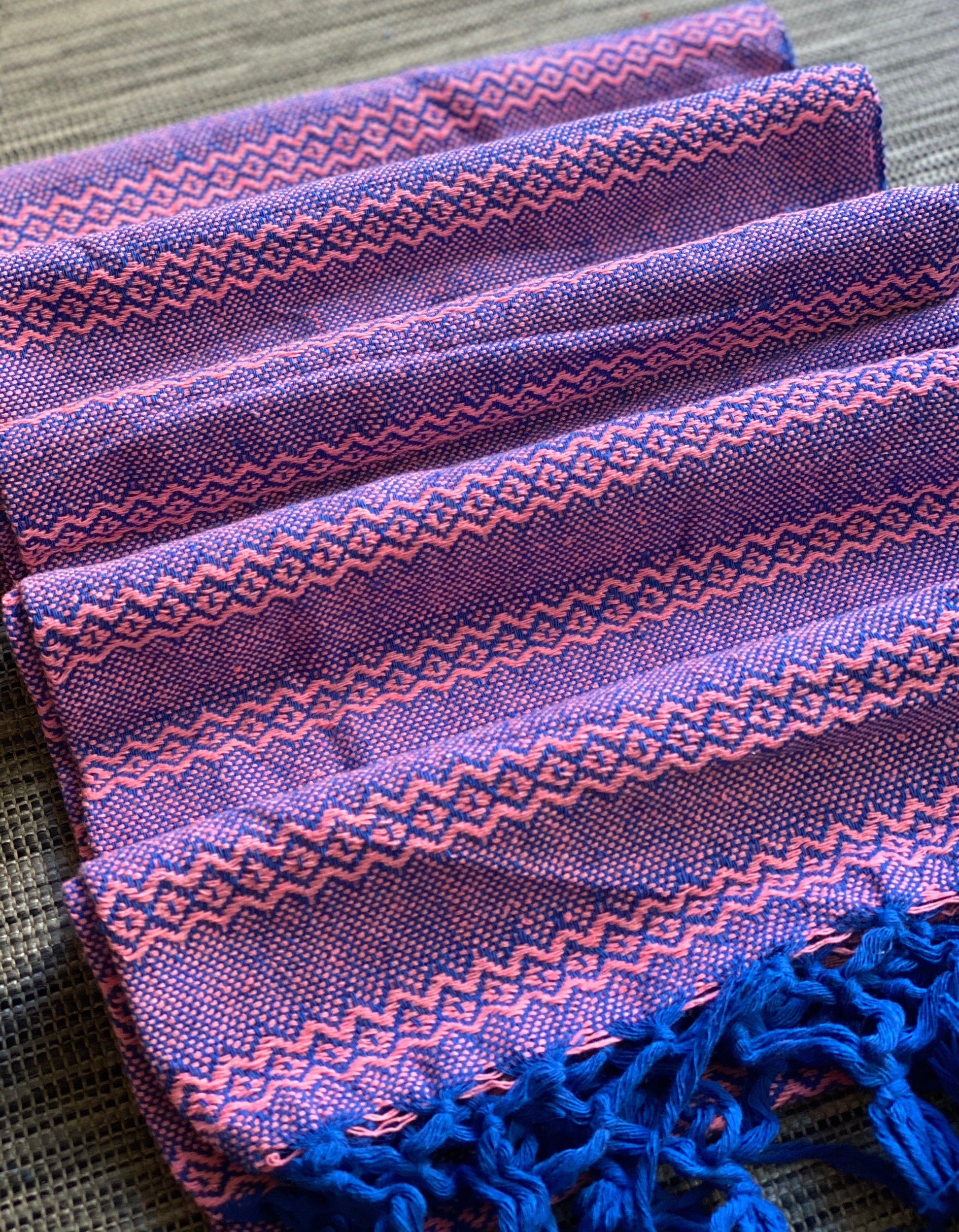 Mexican Rebozo Shawl - Ocean Rose - Rebozo Shop Lola My Love