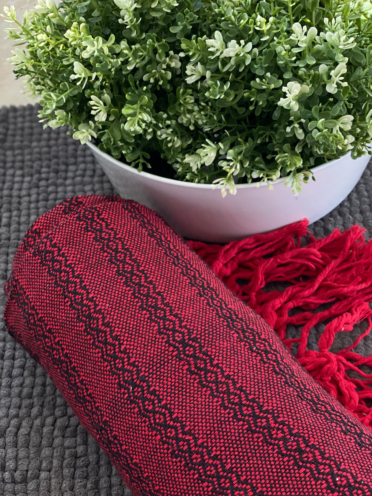 XL Baby Carrier (Fular) Mexican Rebozo Shawl -Cherry Fields - Rebozo Shop Lola My Love